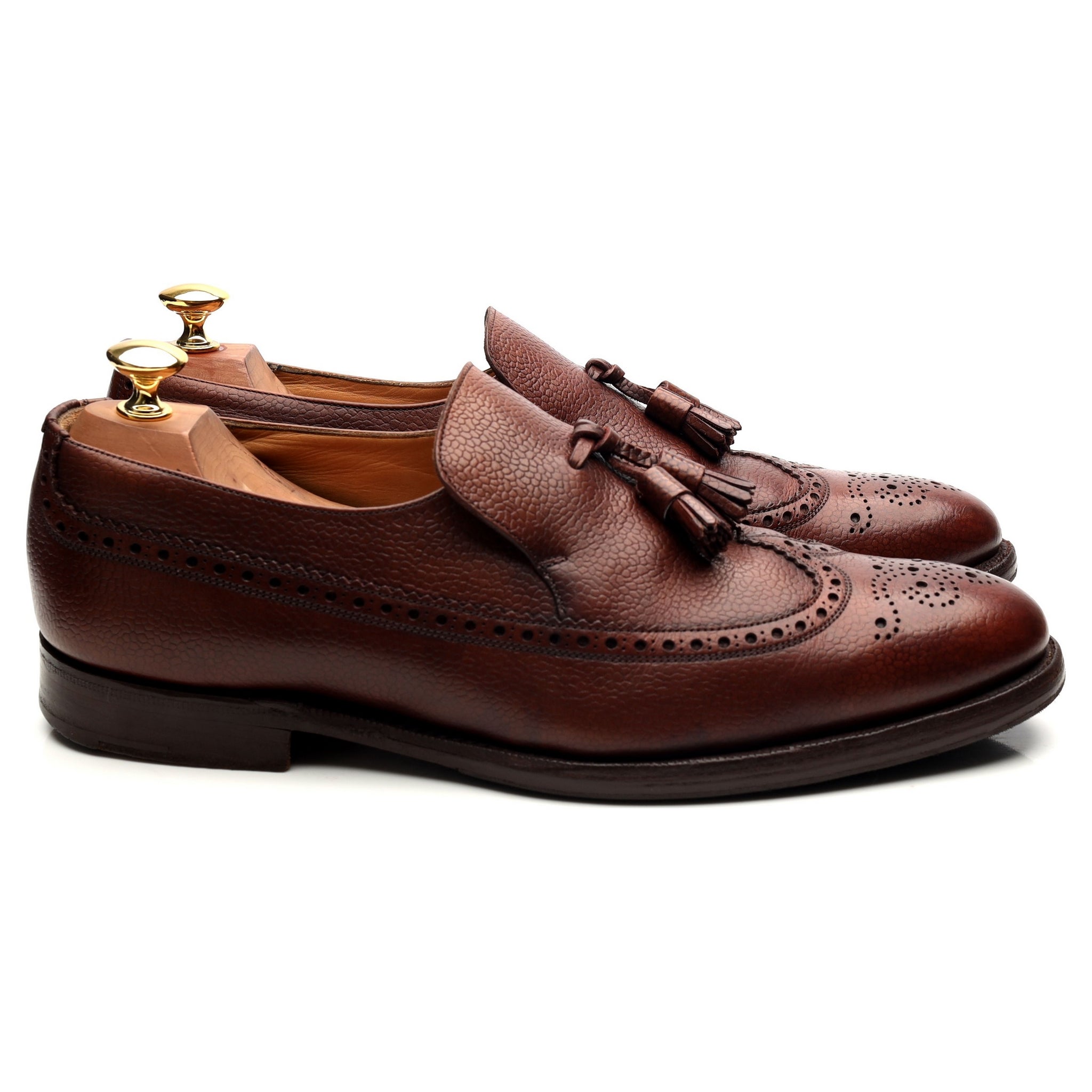 Church's Kingston mocassin cuir marron pompons UK 9