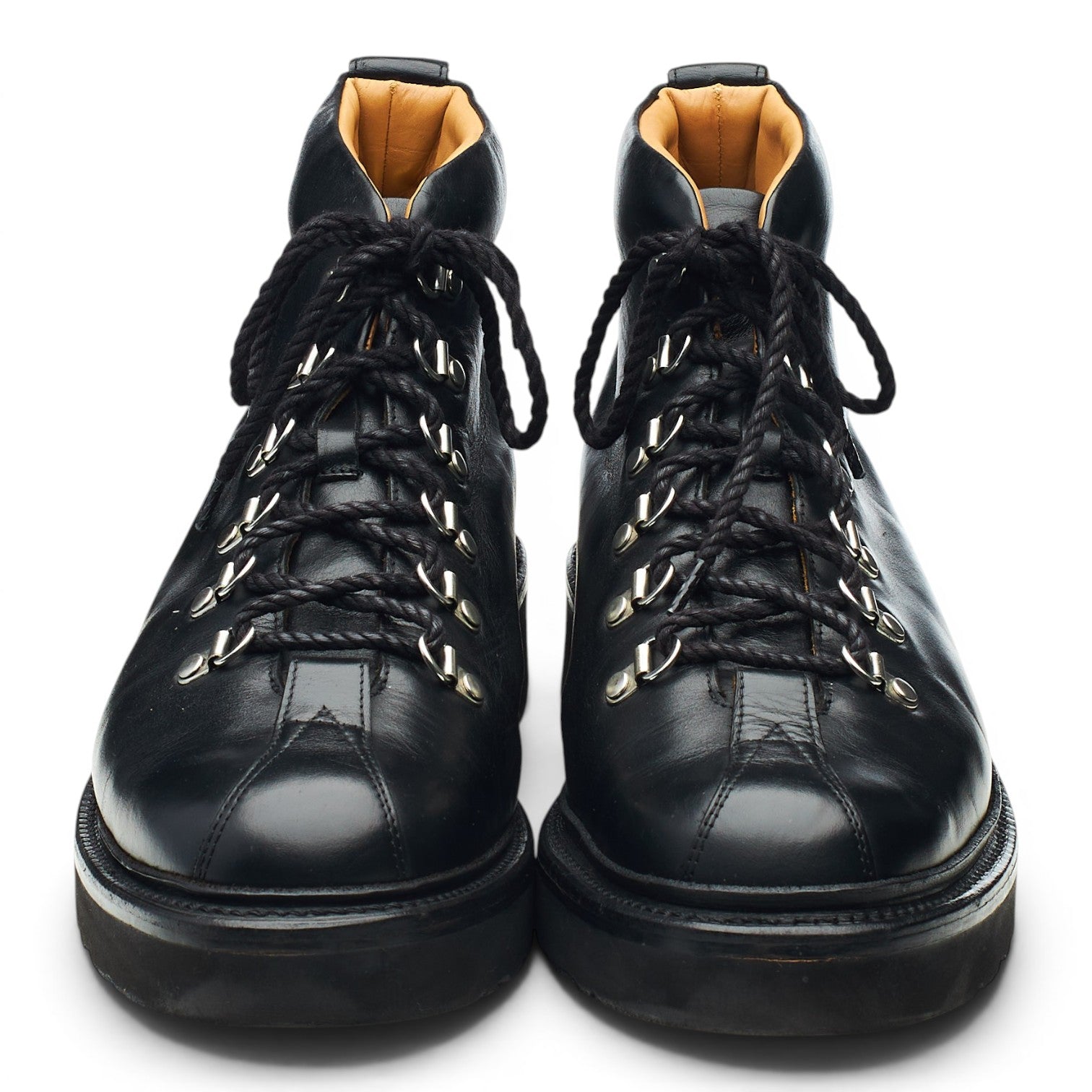 Grenson Bobby boots cuir noir UK 8 randonneur