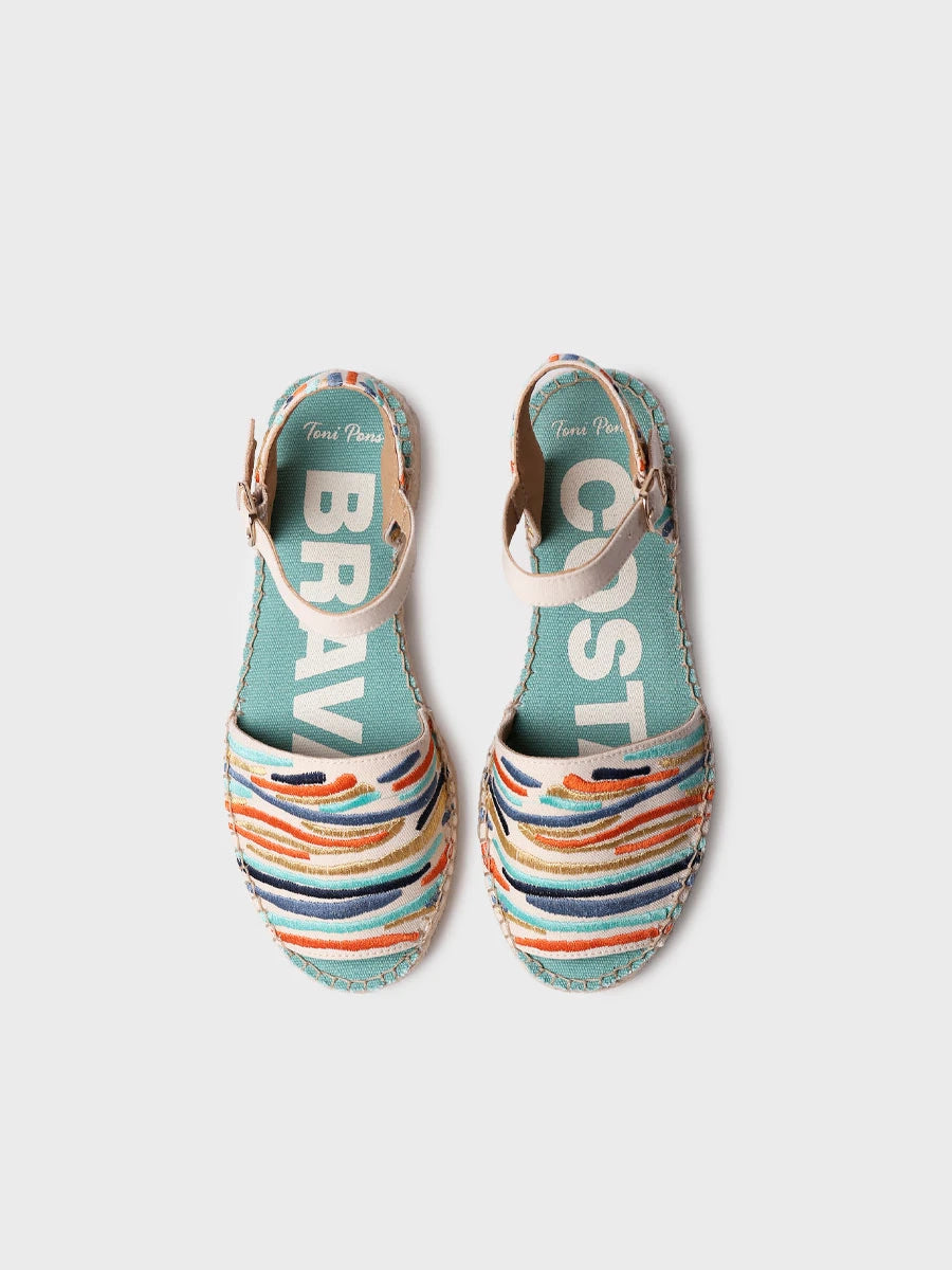 Toni Pons Garbet espadrille brodée bride cheville