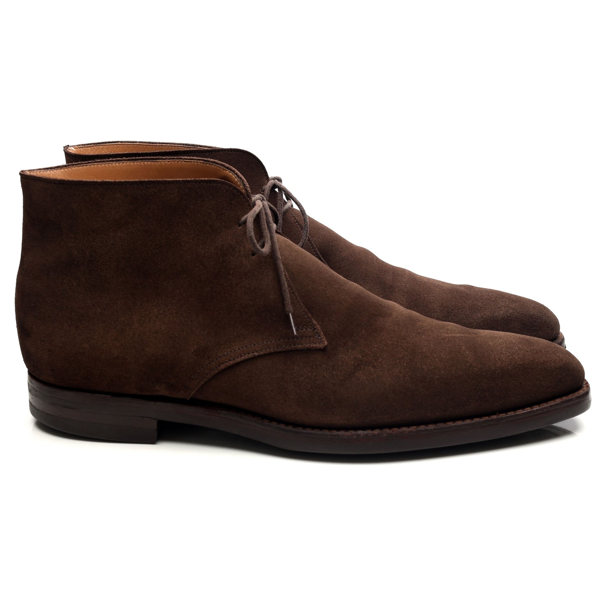 Crockett & Jones Tetbury bottines daim marron UK 10