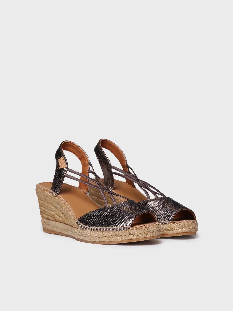 Toni Pons Sabina-CA espadrille compensée cuir femme