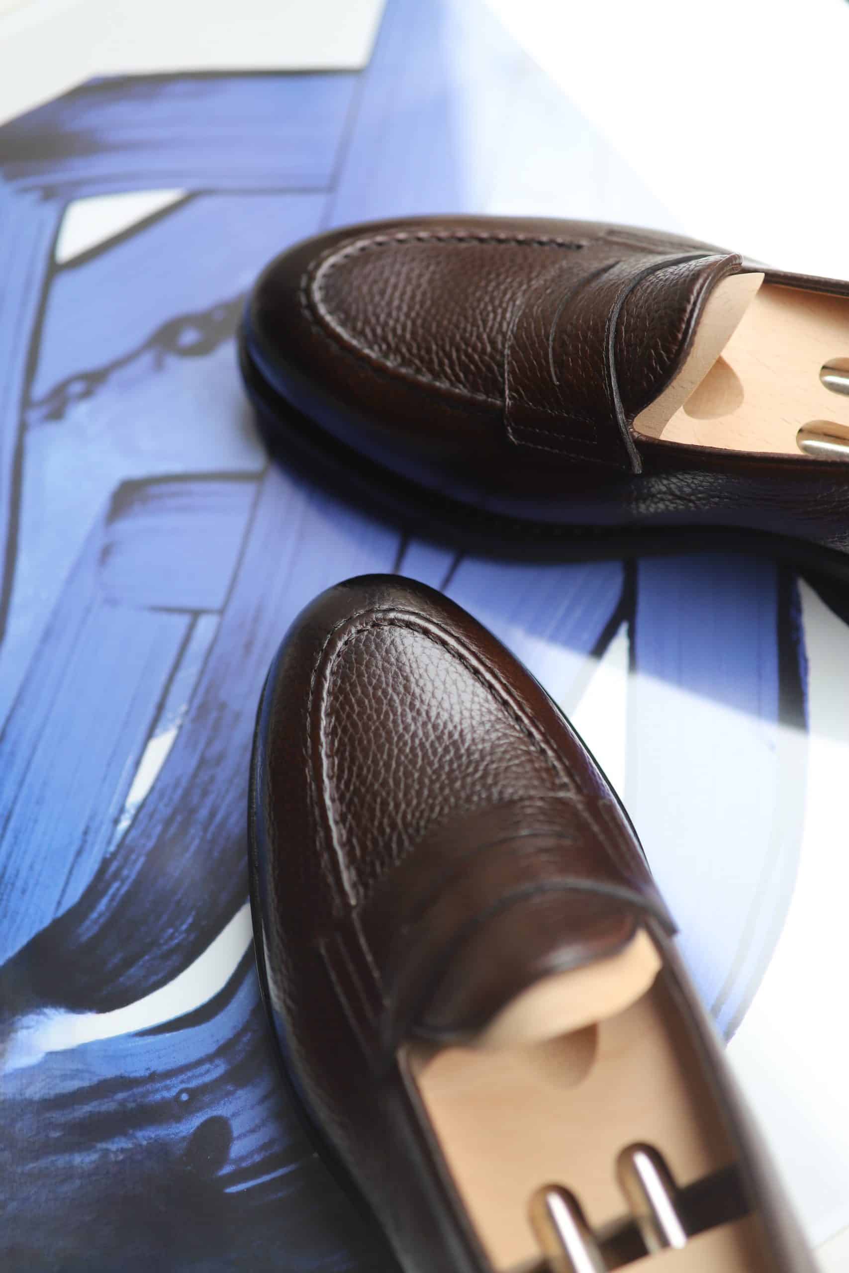 Malfroid Newport mocassin homme cuir grainé