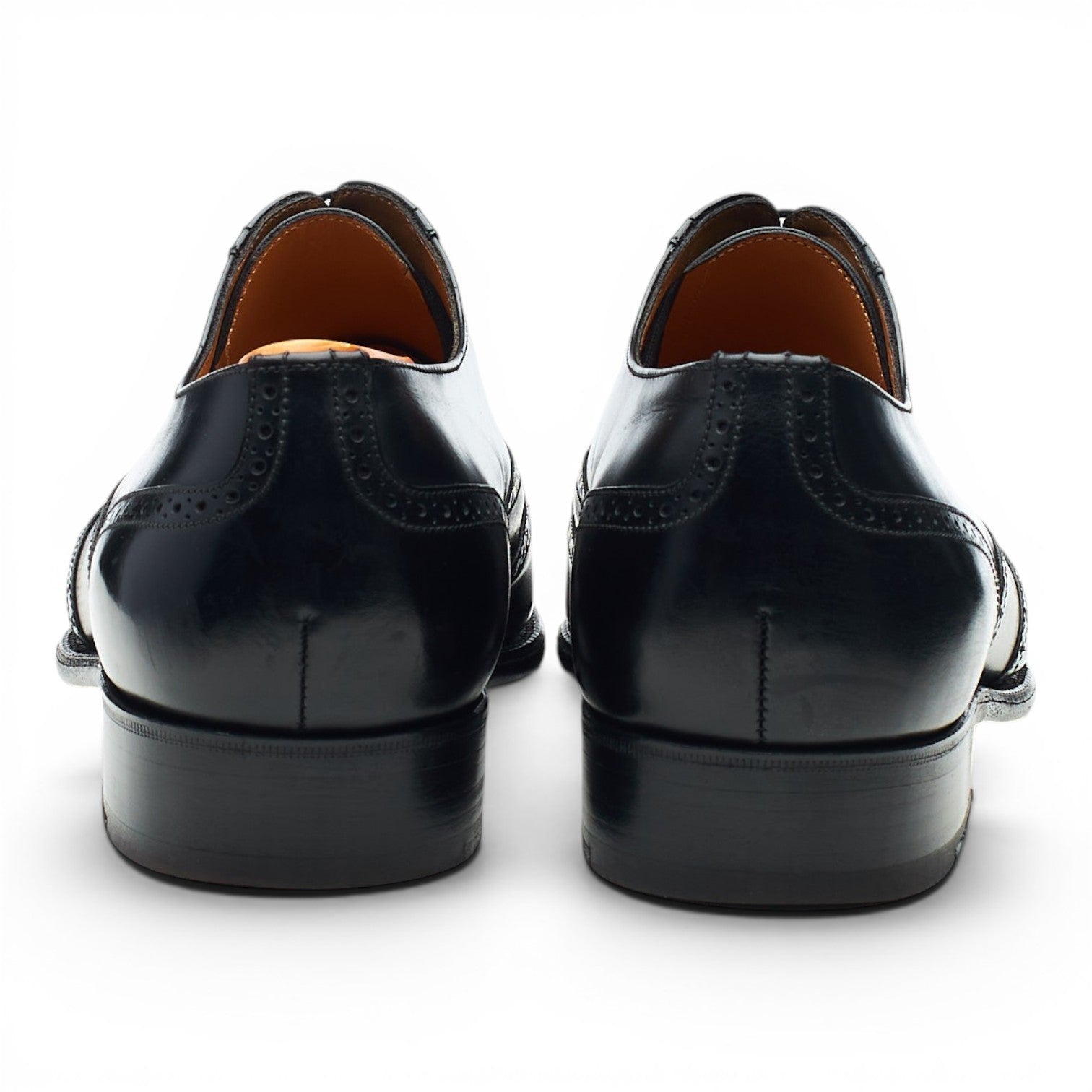 J.M. Weston 528 richelieu cuir noir UK 8,5