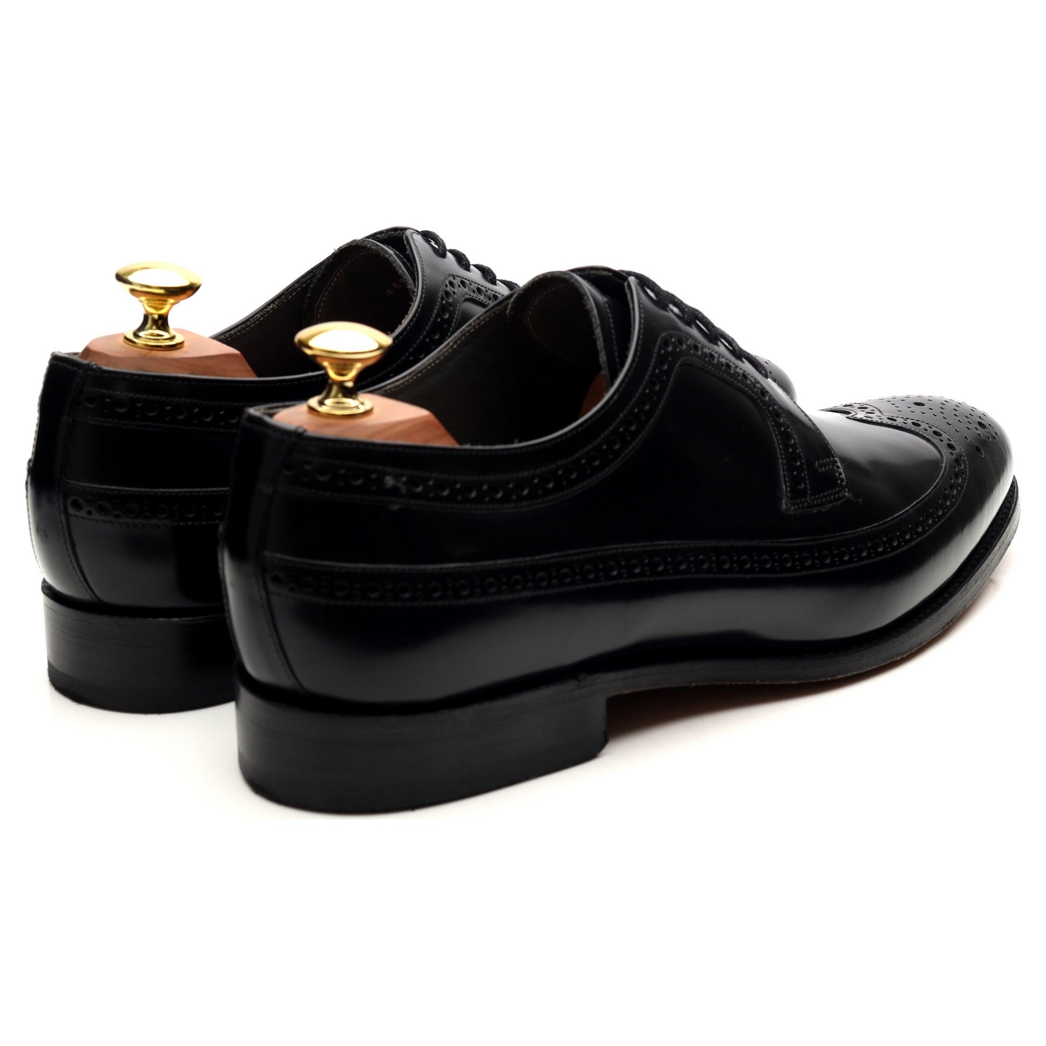 Barker Woodbridge derby cuir noir brogue pointure UK 8