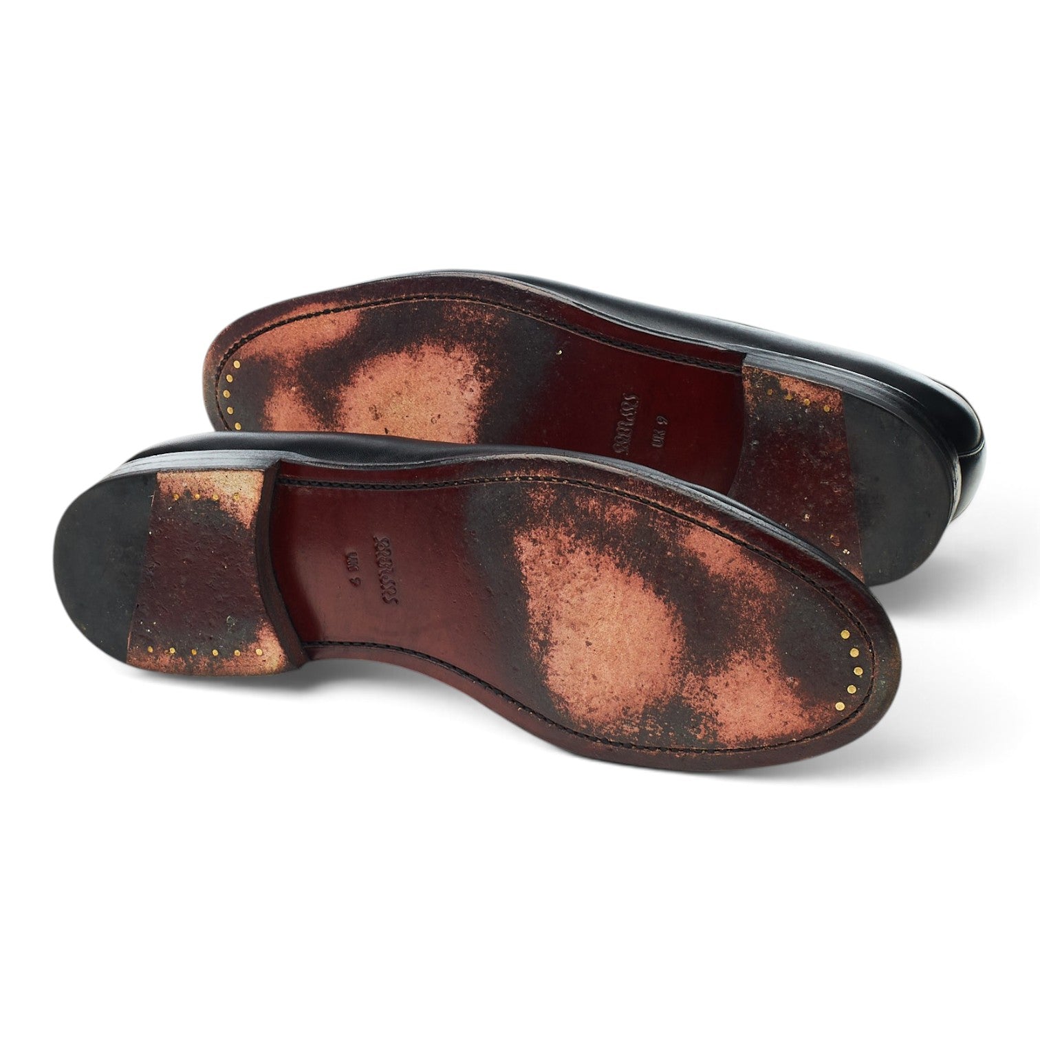 Morjas mocassin cuir noir UK 9 penny