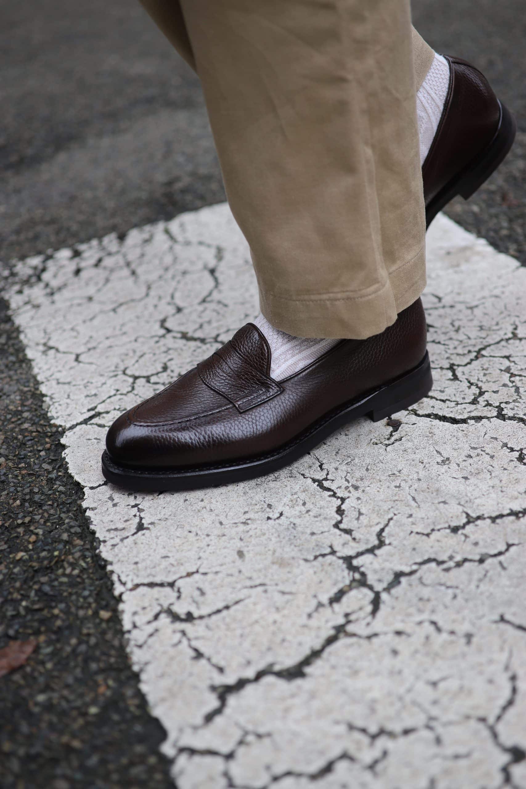 Malfroid Newport mocassin homme cuir grainé