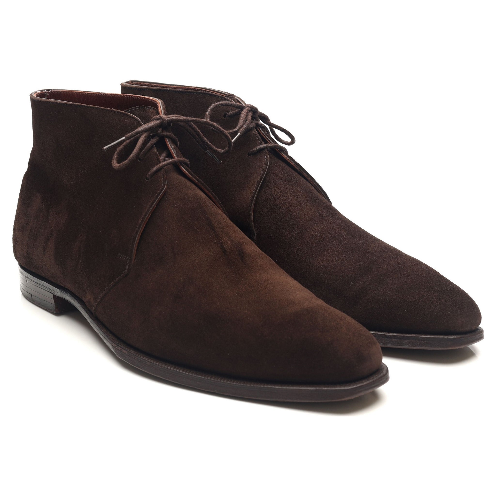 George Cleverley Nathan boots chukka daim marron UK 9