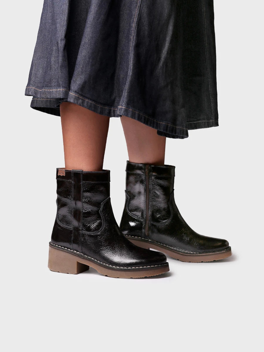 Toni Pons Iris-CA bottines vernis zip latéral