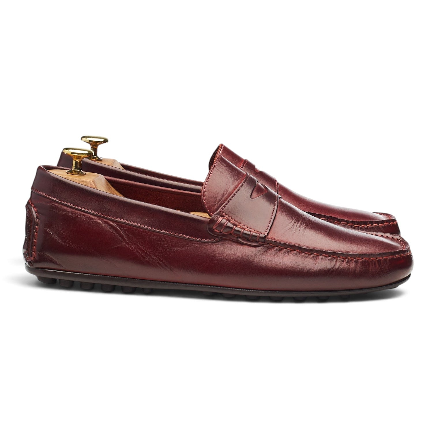 Cheaney Donnington mocassins cuir bordeaux pointure UK 8