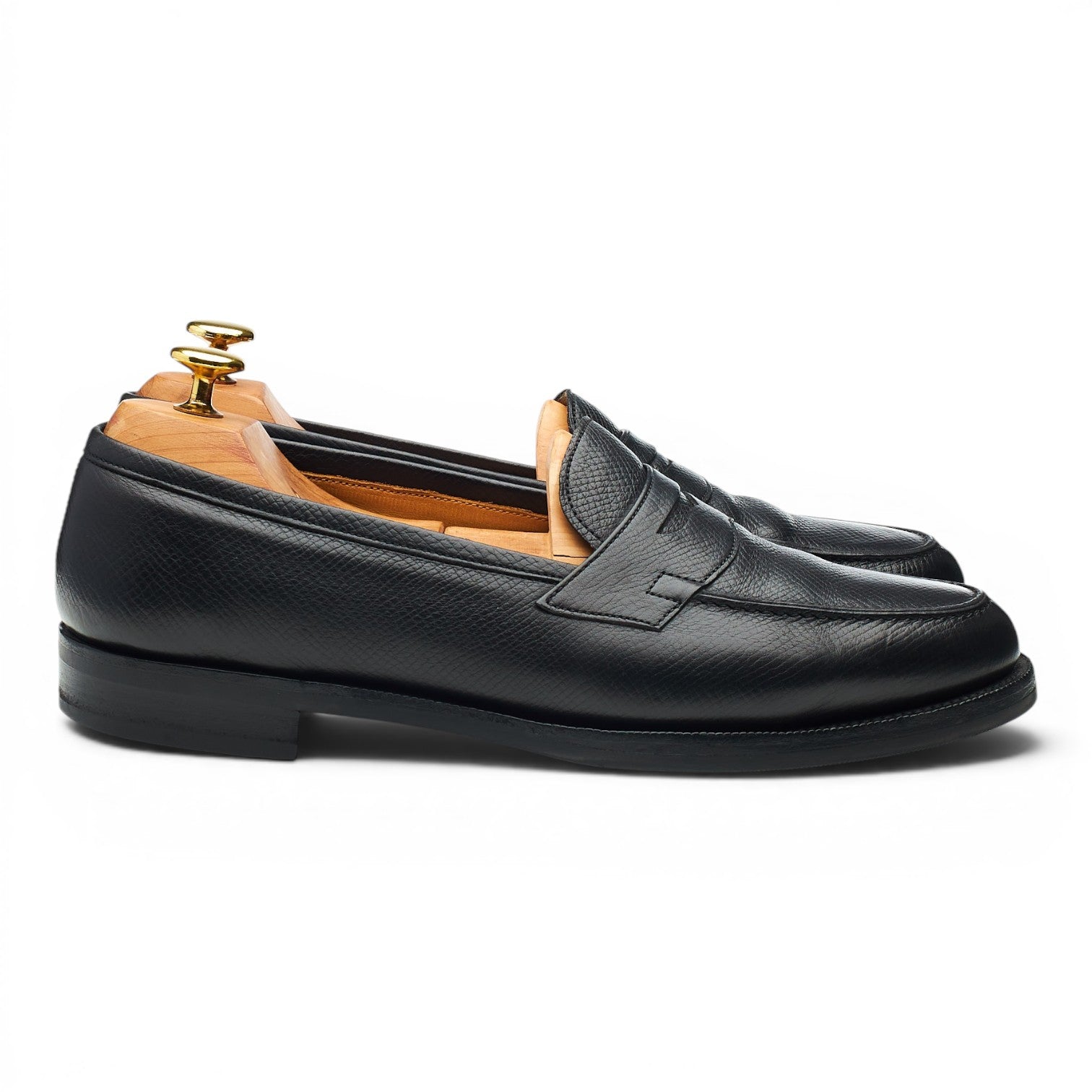 Edward Green Duke mocassin grain noir UK 8