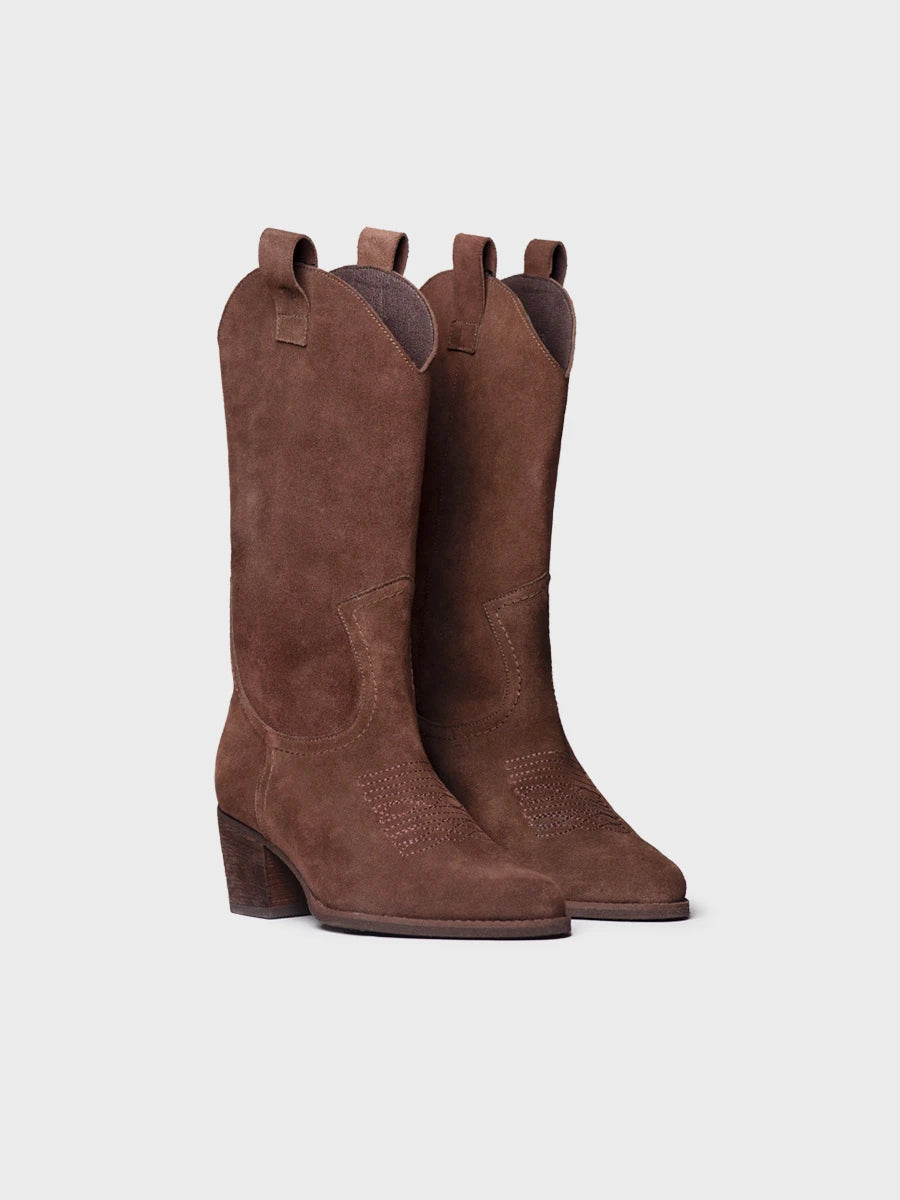 Toni Pons Vitoria botte santiag daim talon 6 cm