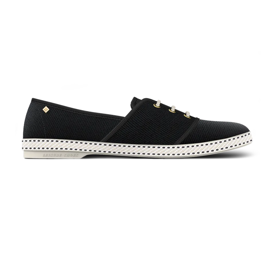 RIVIERAS Lacets 4011 chaussures toile noir