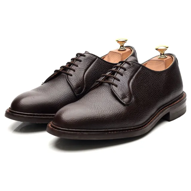 Tricker's Fenwick derby cuir grainé marron pointure UK 7