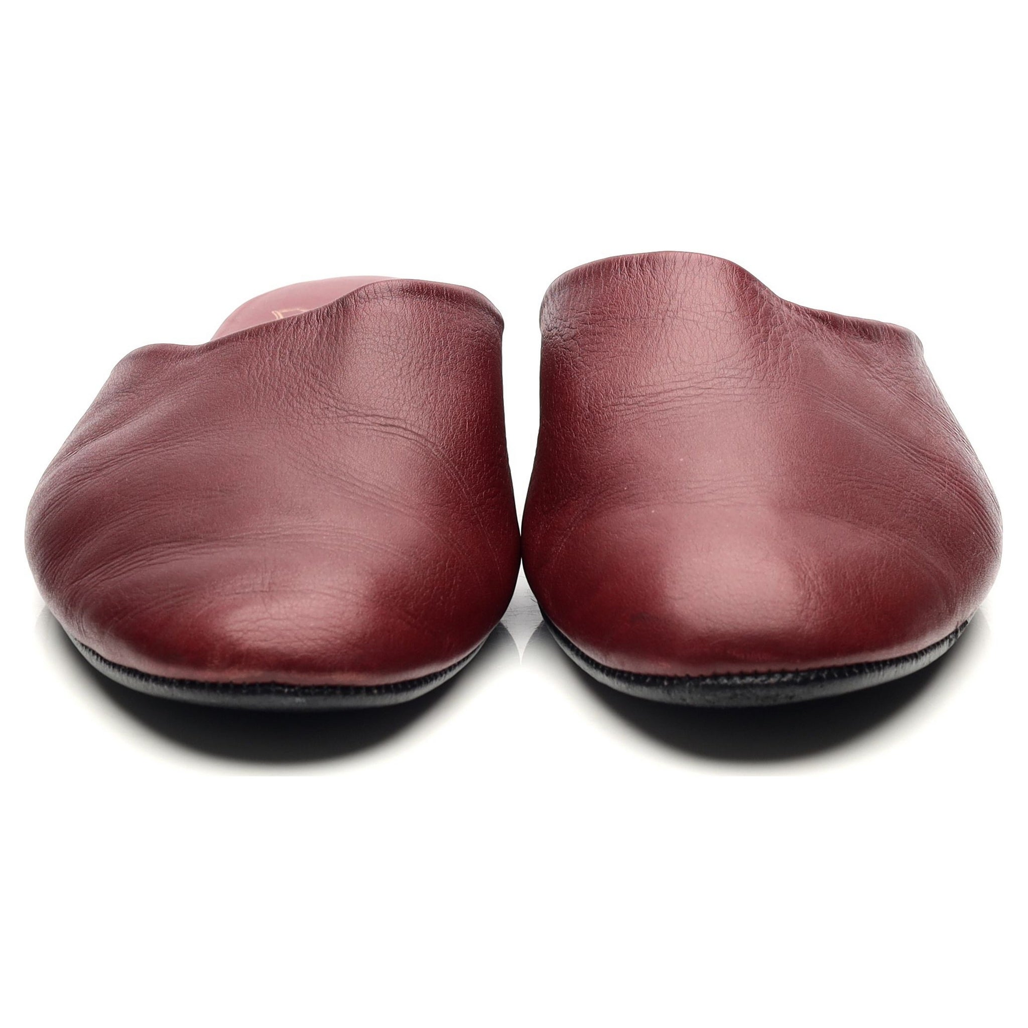 New & Lingwood pantoufles bordeaux UK 11 cuir