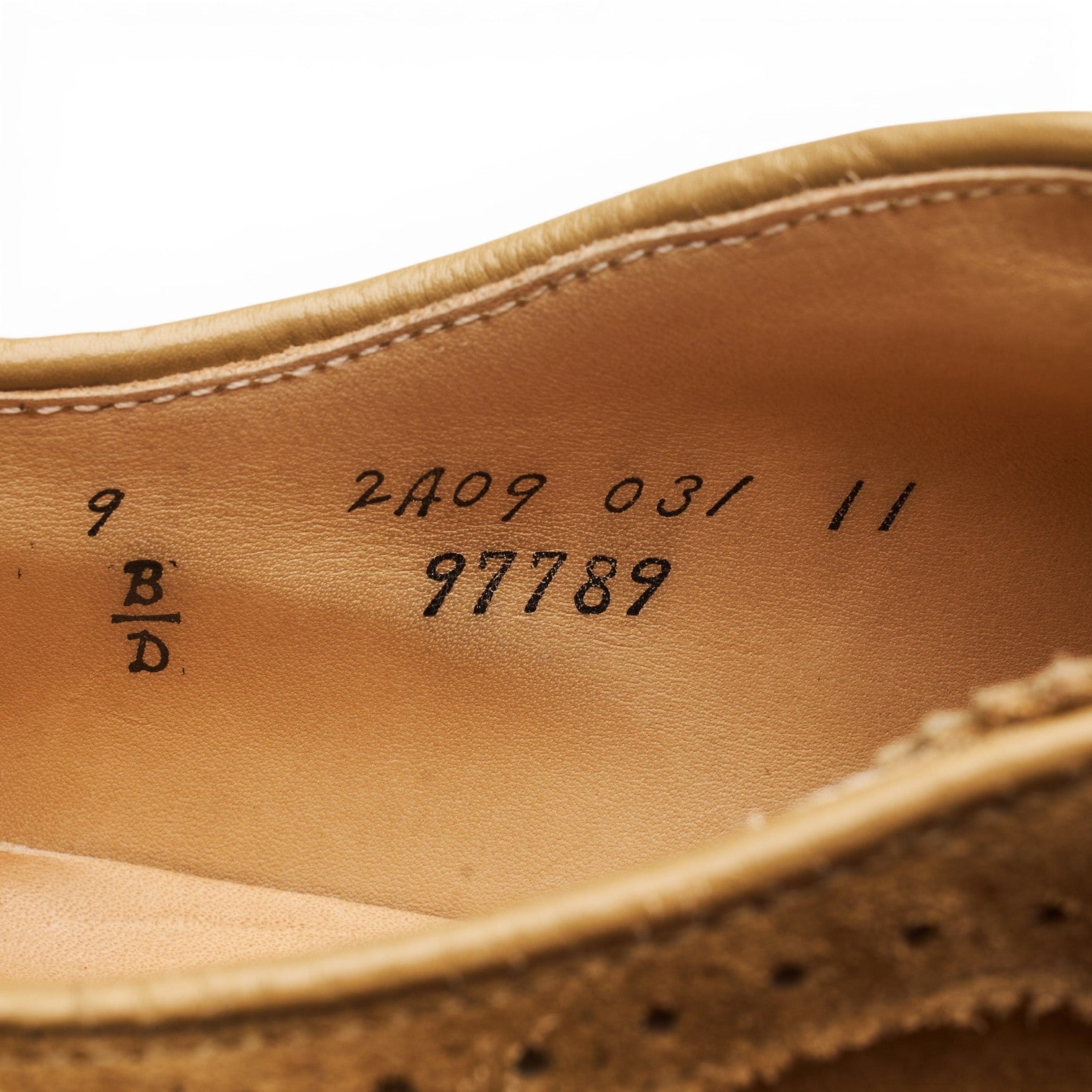 Alden 97789 derbies brogues daim marron 8,5 UK