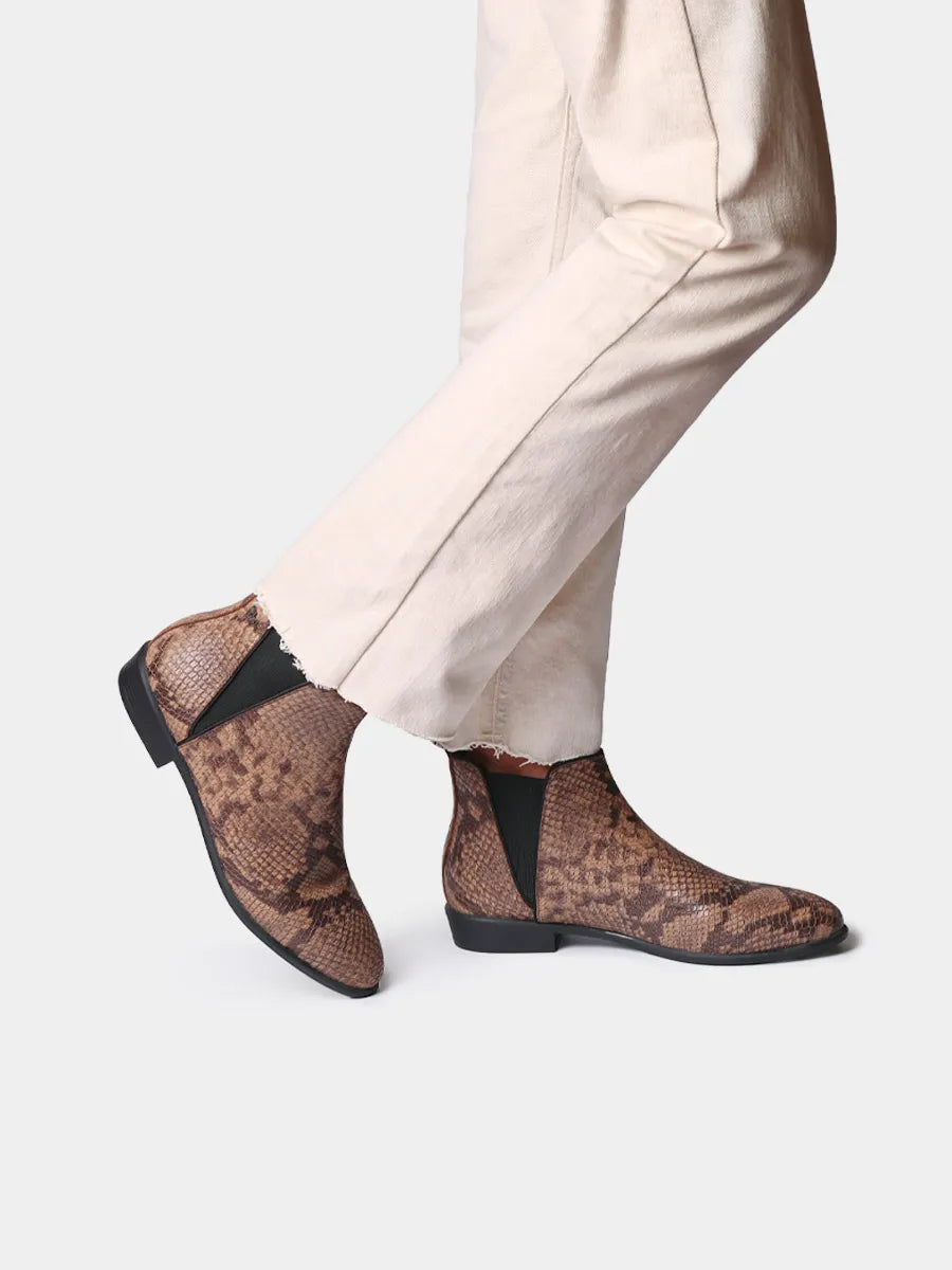 Toni Pons Naroa-PI bottine cuir femme serpent