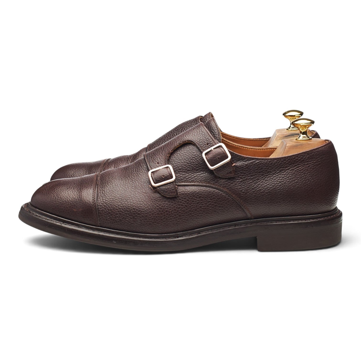 Sanders Dylan monk cuir marron pointure UK 10