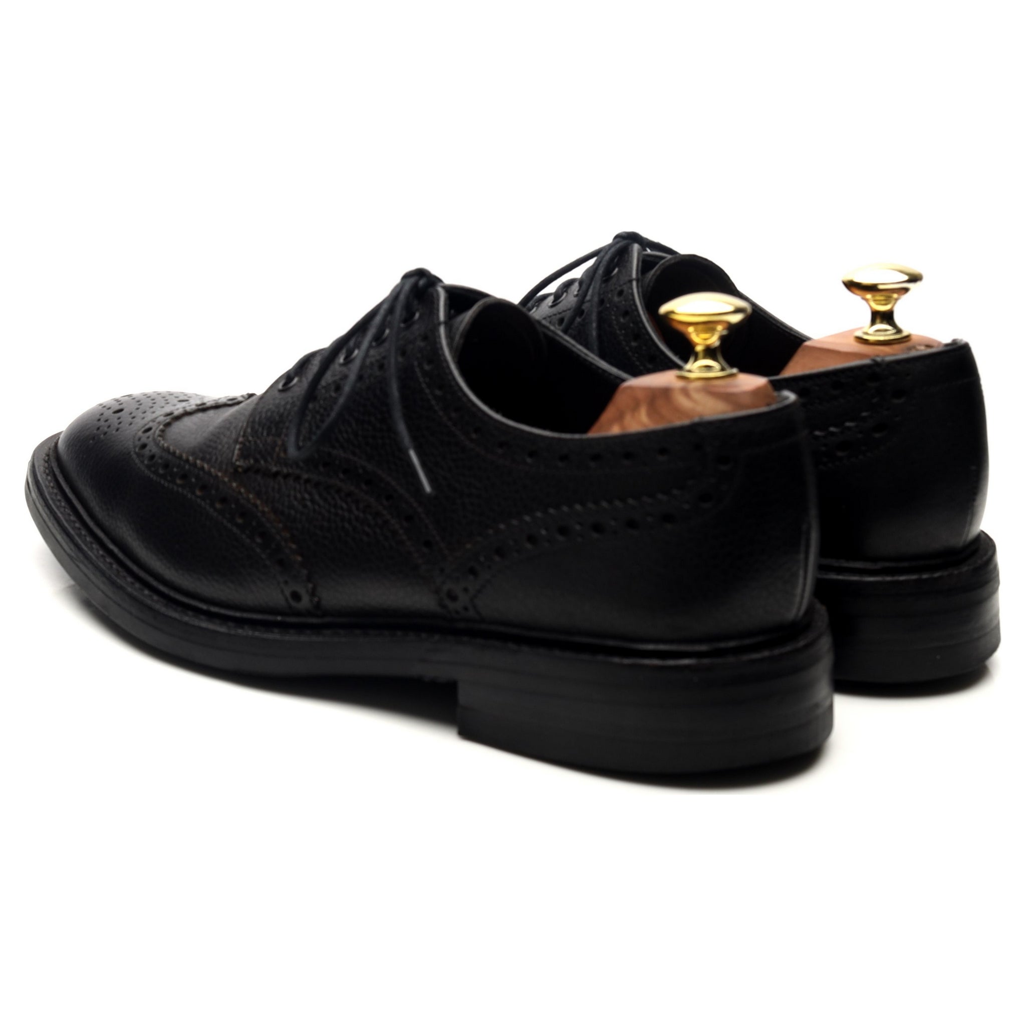 Loake 1880 Badminton 2 derby cuir grainé noir UK 7