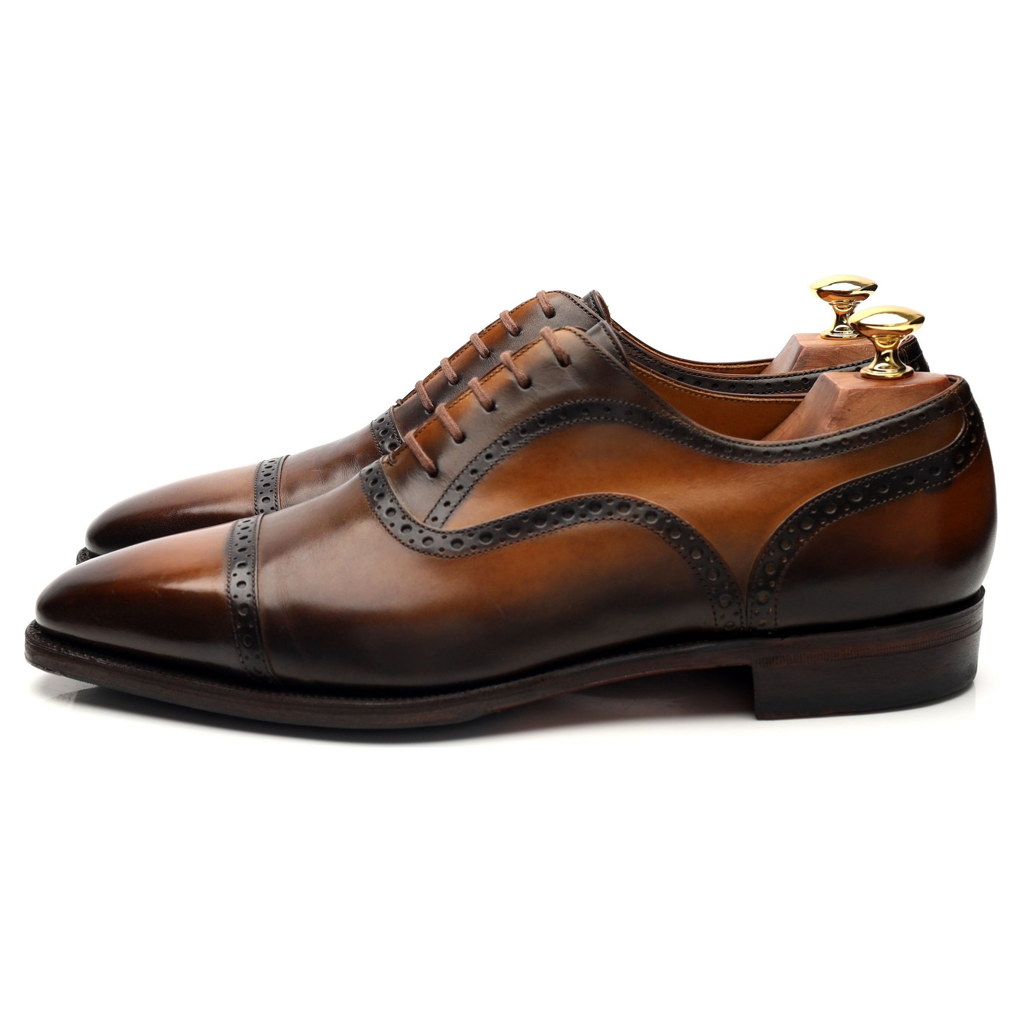 Corthay Bucy richelieu cuir marron UK 8.5