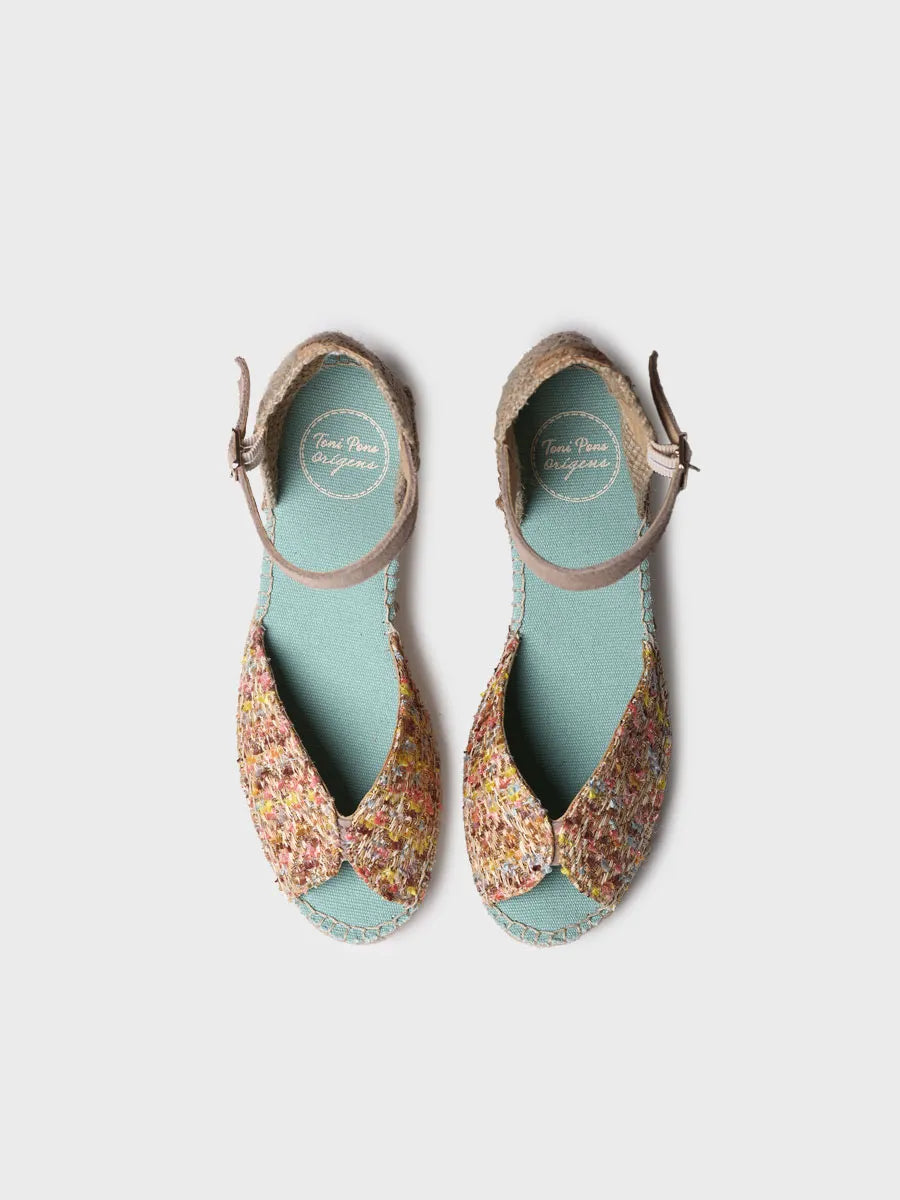 Toni Pons Bruna espadrille compensée tissu talon 5 cm