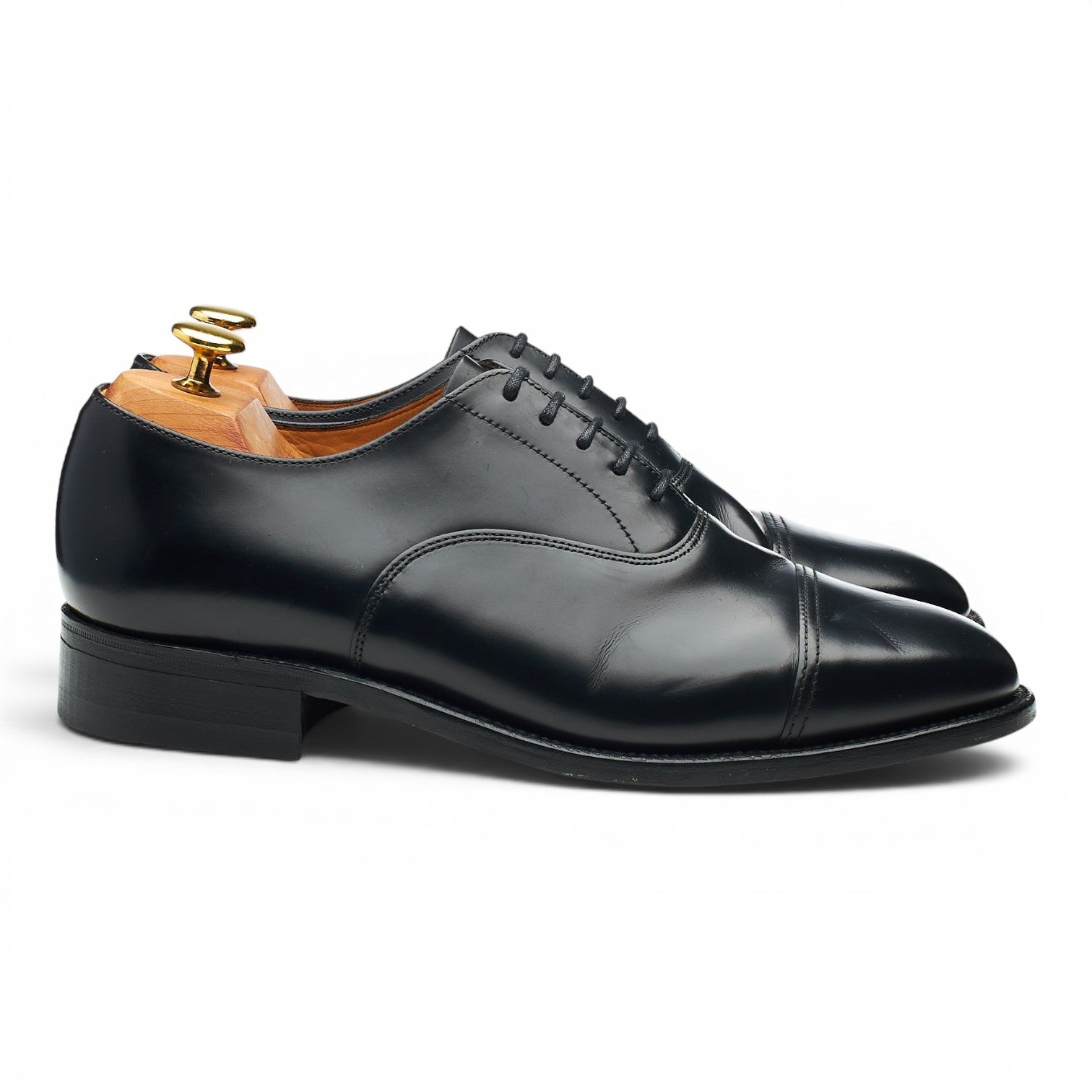 Sanders Oxford Richelieu cuir noir pointure 8.5 UK