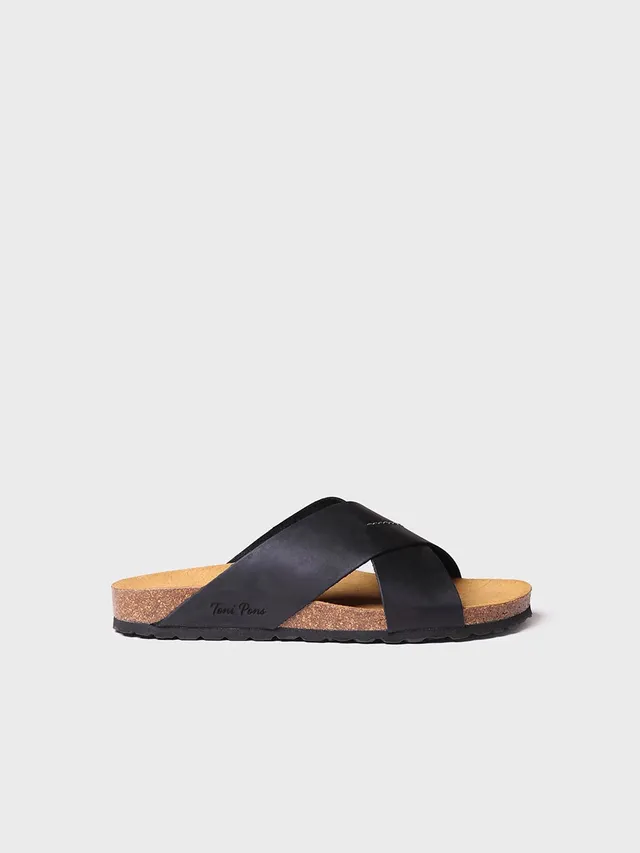 Toni Pons Gol-PE sandales homme cuir kaki croisé