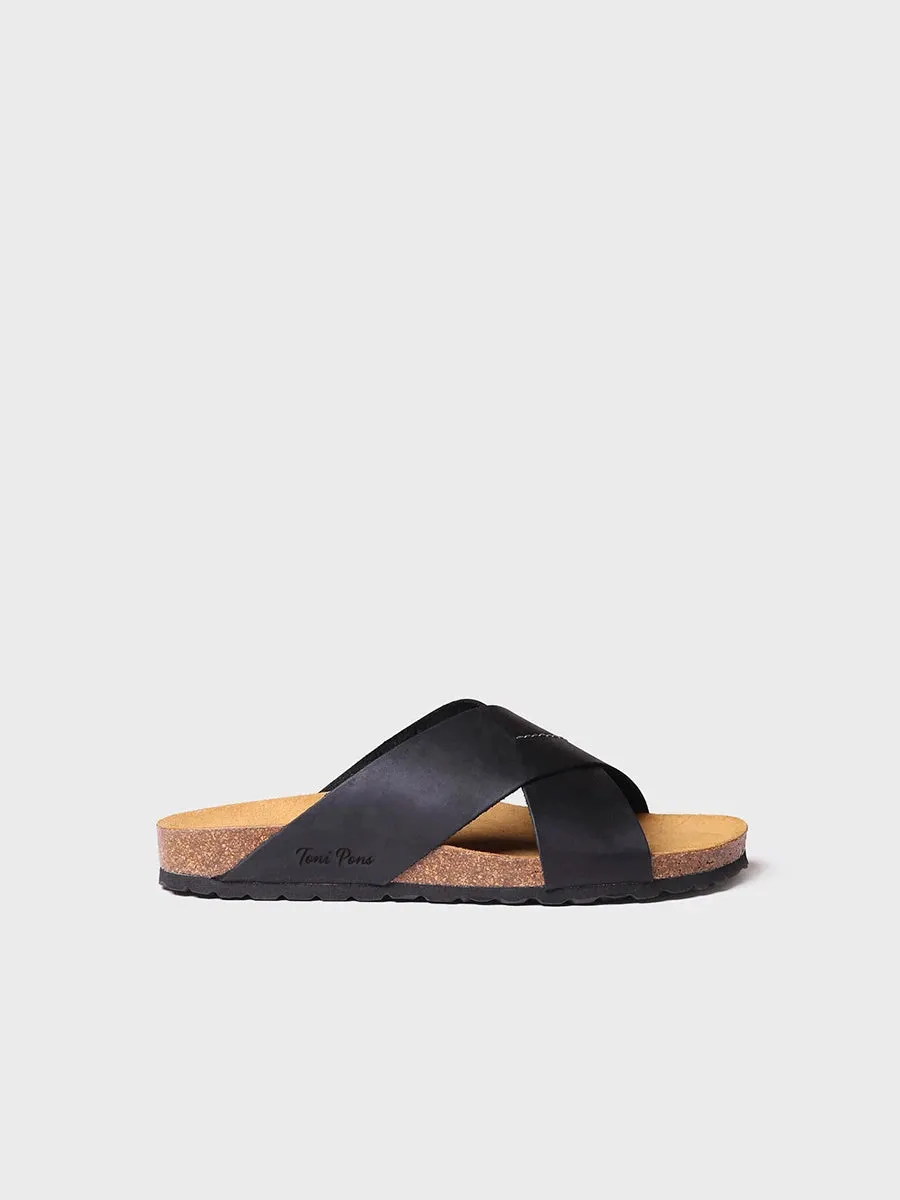 Toni Pons Gol-PE sandales homme cuir kaki croisé