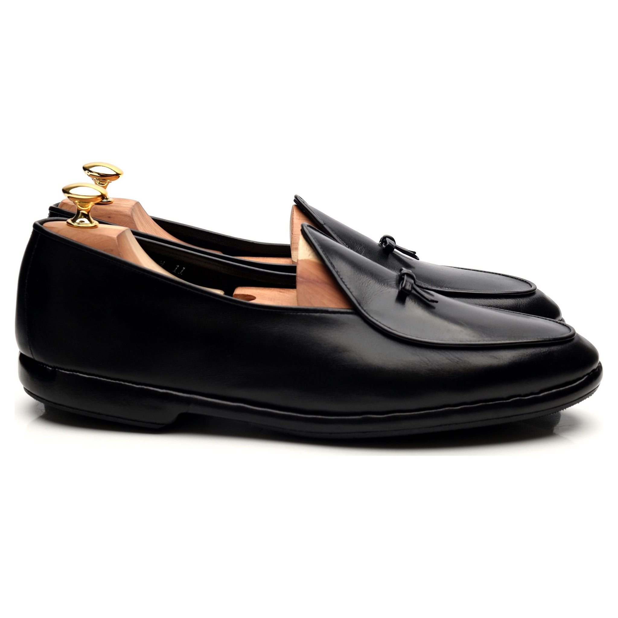 Belgian Shoes Mr. Casual mocassins cuir noir UK 10