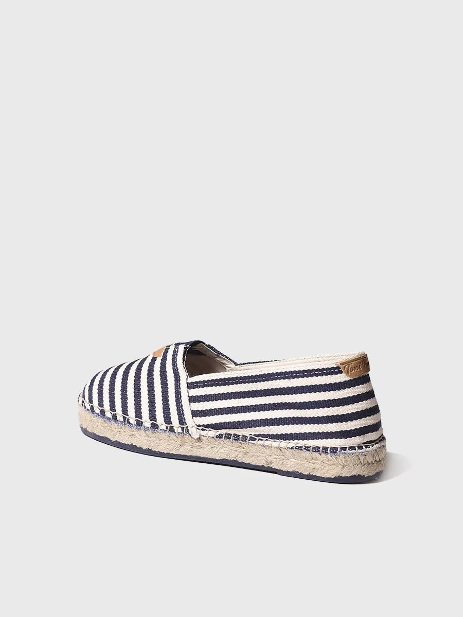 Toni Pons Blanes-DD espadrille mixte toile marine vegan