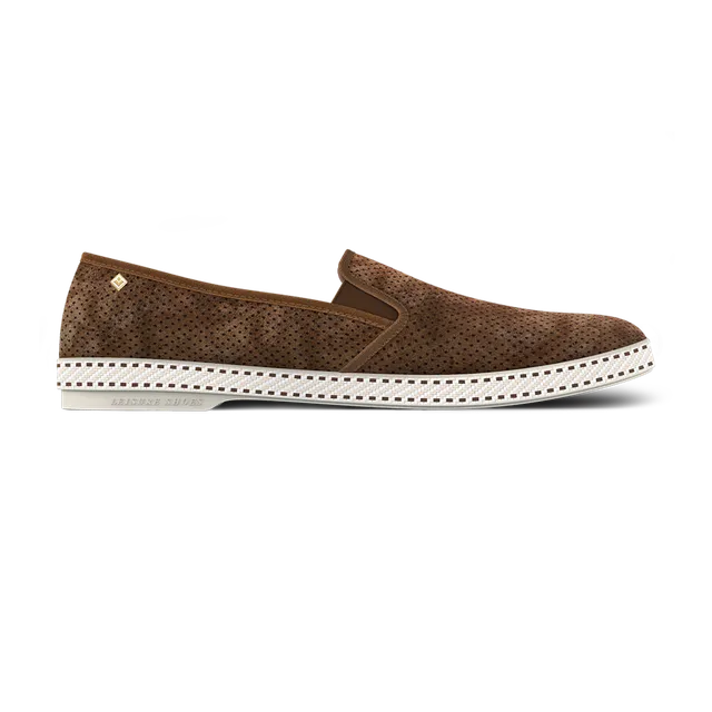 Rivieras Classic espadrilles marron suède cuir