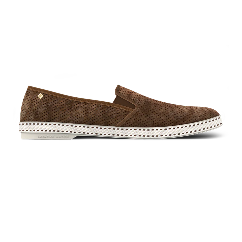 Rivieras Classic espadrilles marron suède cuir