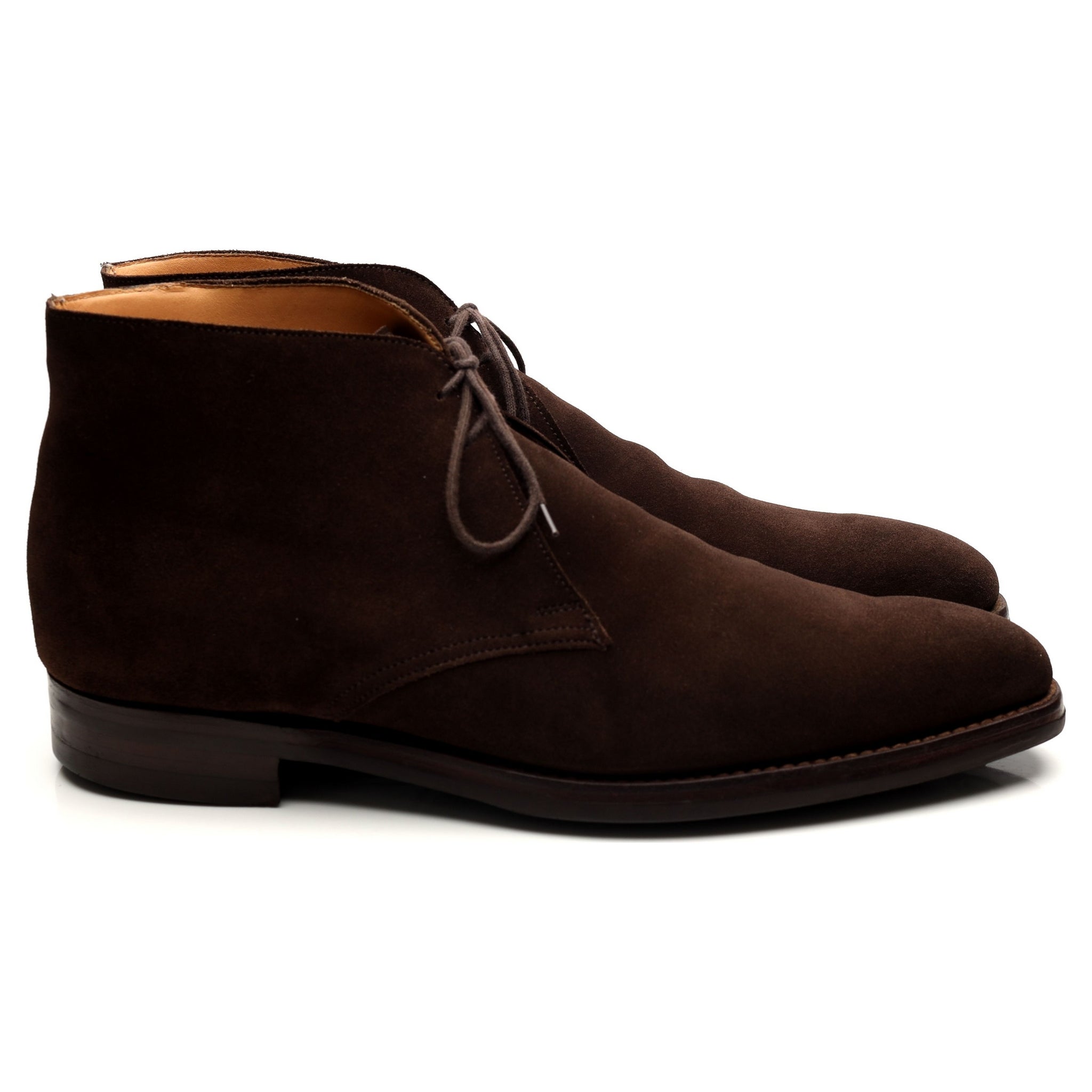Crockett & Jones Tetbury boots chukka daim marron UK 10