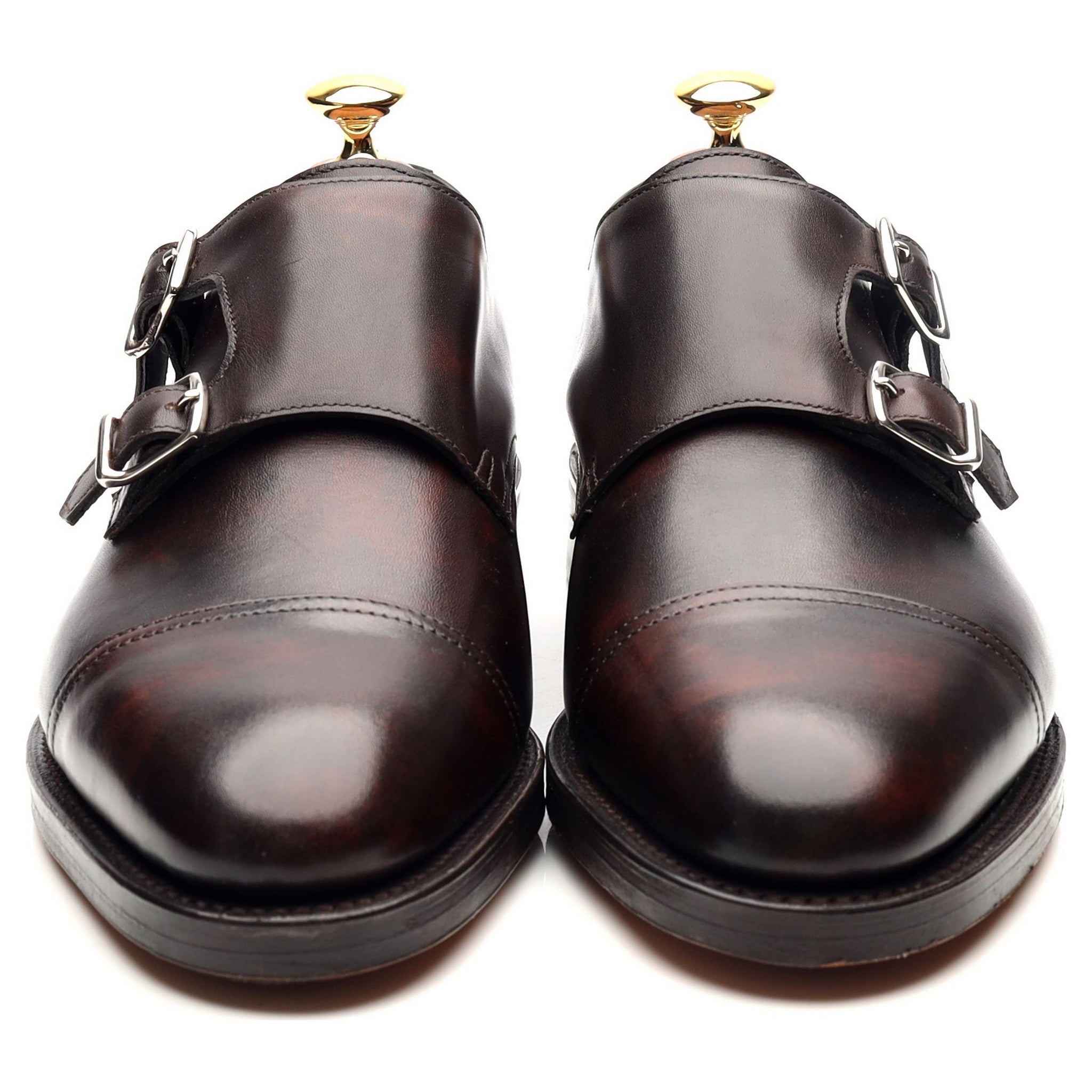John Lobb William derbies double boucle marron UK 6.5