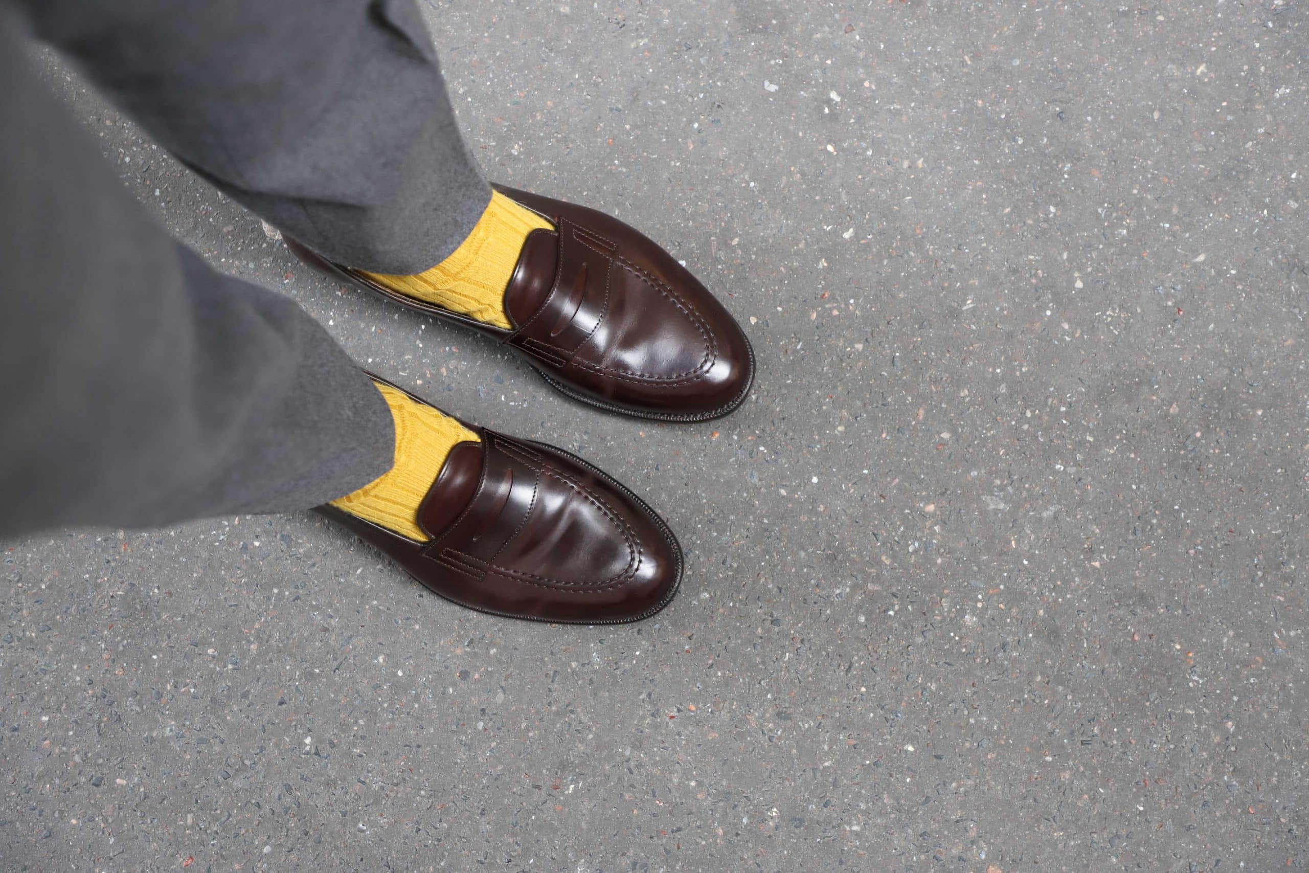 Malfroid Reserve Newport mocassins cordovan cuir