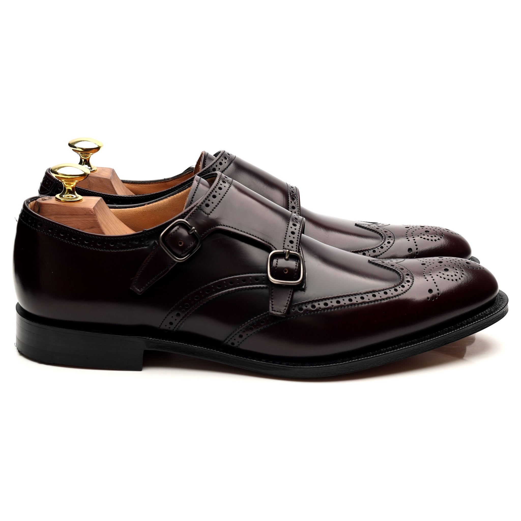 Church's Chicago monk double boucle cuir bordeaux UK 7.5