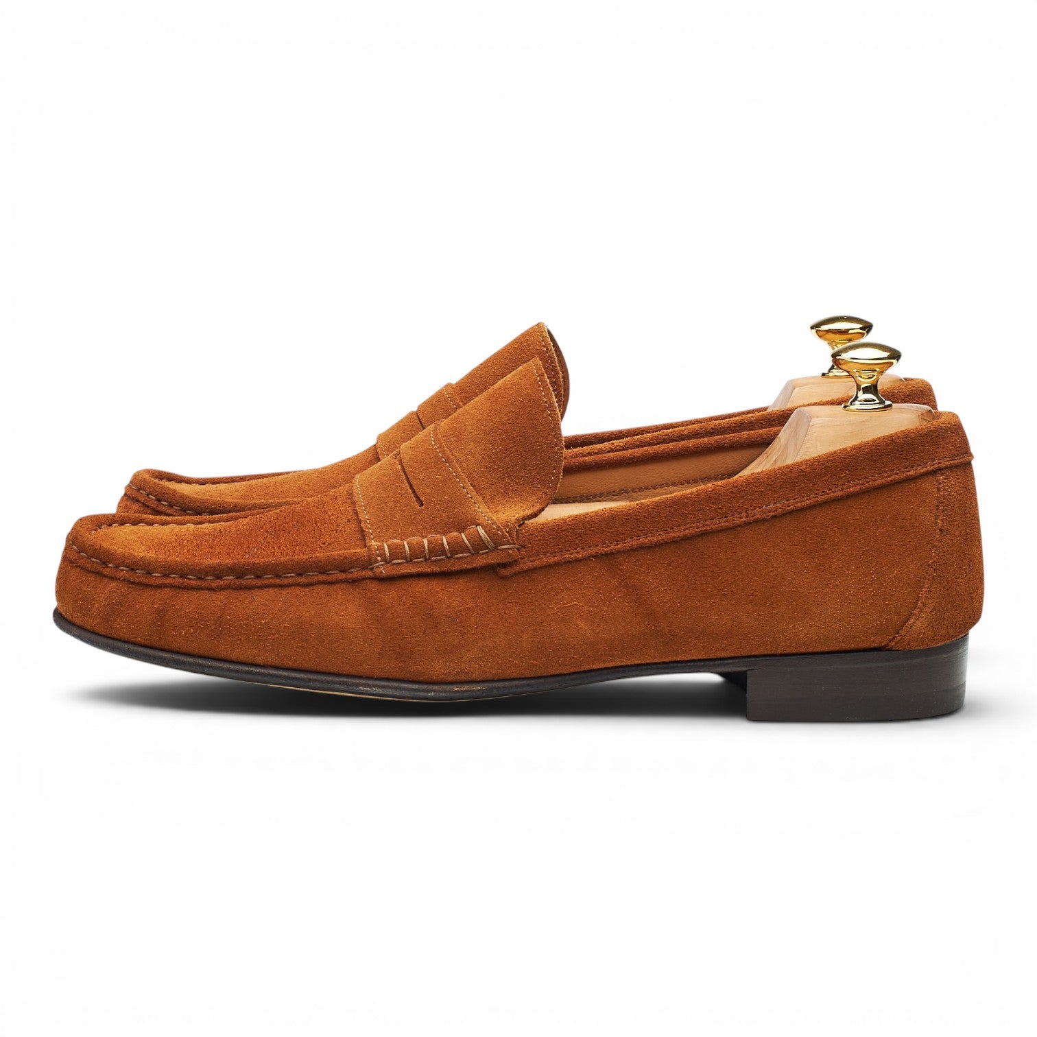 Shipton & Heneage Milan mocassin suède marron UK 12