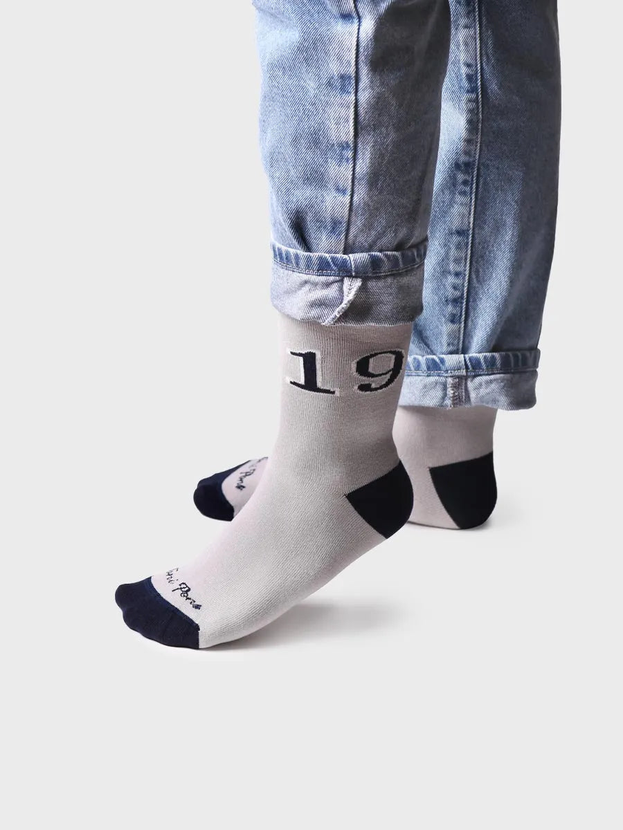 Toni Pons Quel-TP chaussettes coton gris imprimé