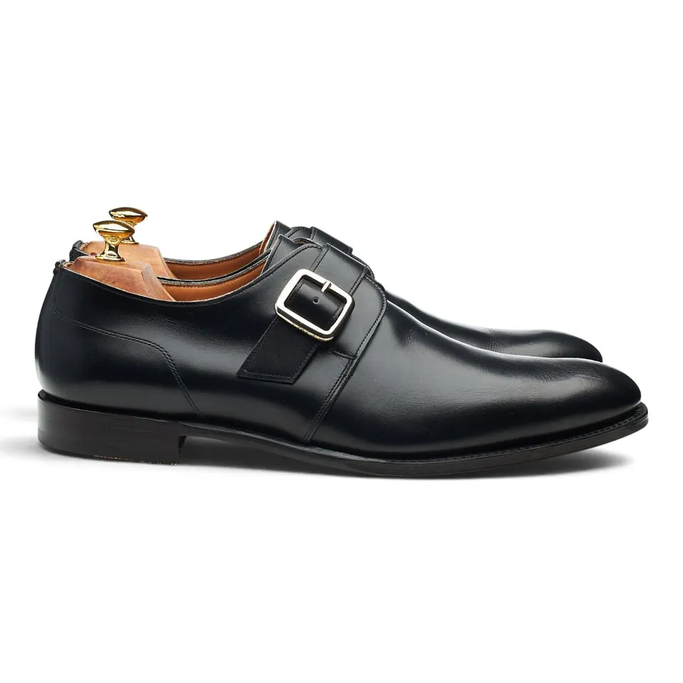 Cheaney Moorgate monk cuir noir pointure UK 11