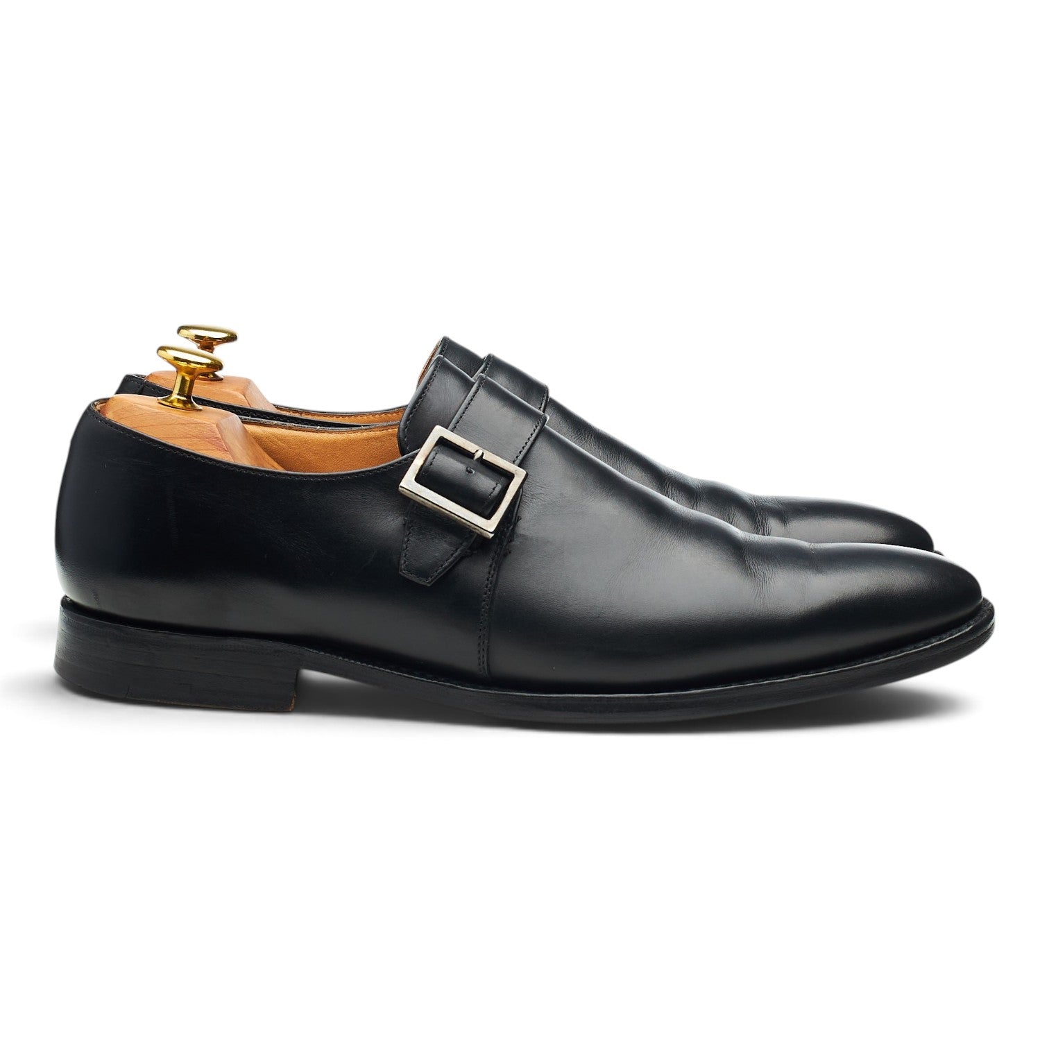 Church’s Lisbon chaussure boucle cuir noir UK 8.5