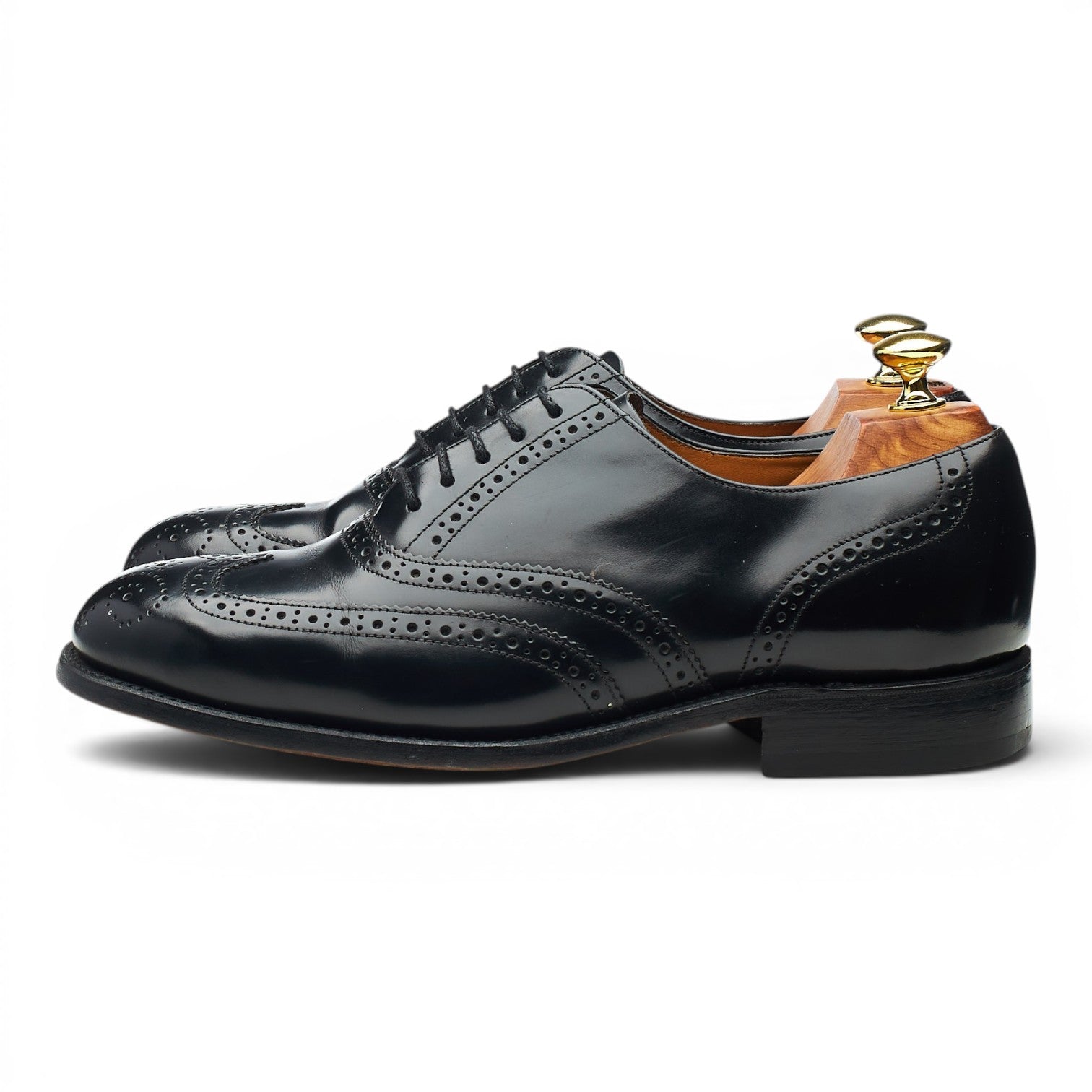 Barker Venice derby brogue cuir noir UK 7