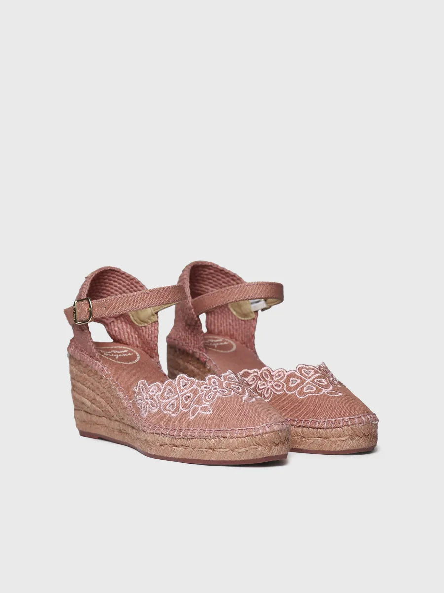 Toni Pons Naiara espadrille compensée fleurie