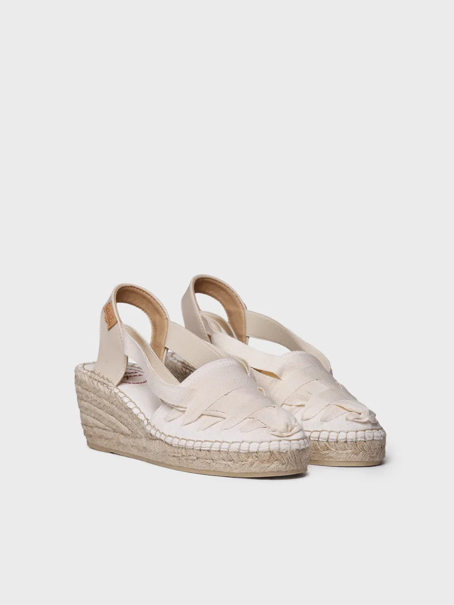 Toni Pons Tracy-CU espadrille compensée coton rubans