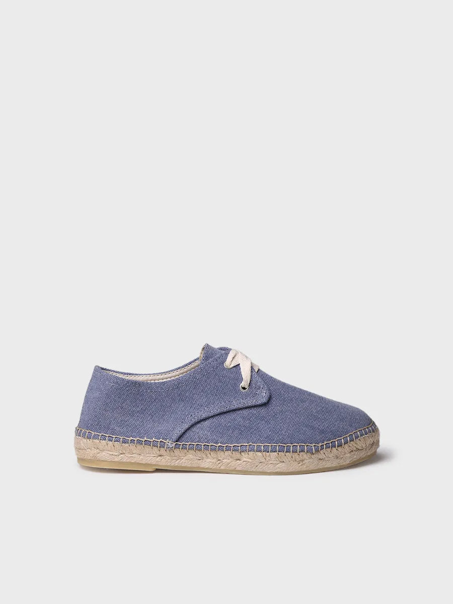Toni Pons Abril espadrilles lacets coton bleu jean