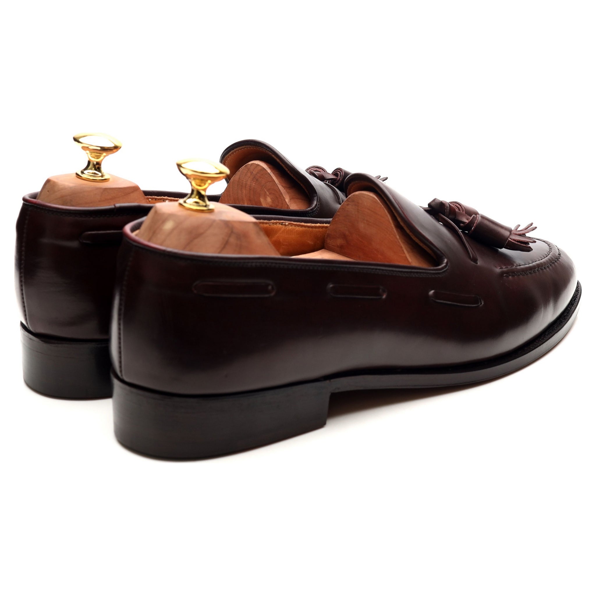 New & Lingwood mocassins cordovan bordeaux pointure UK 9,5