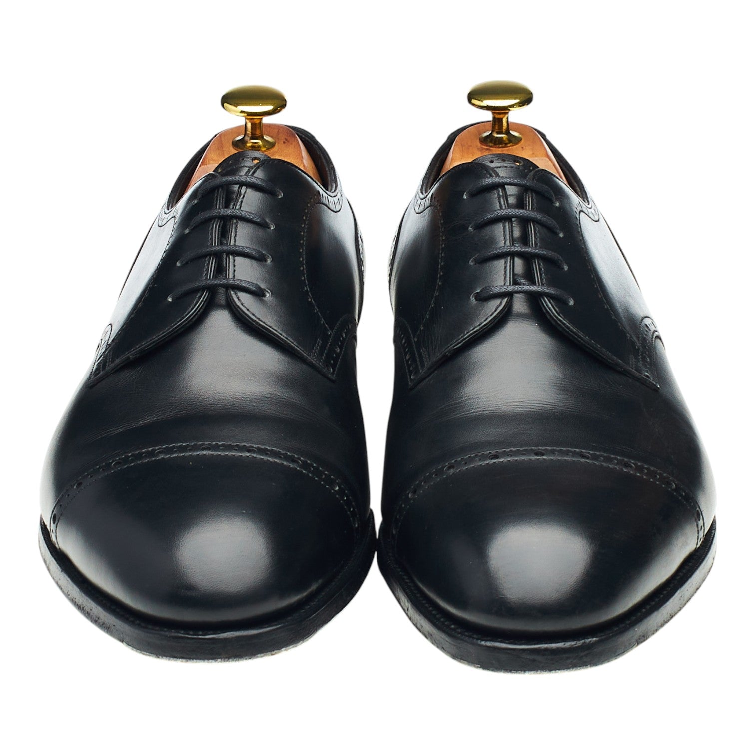 Edward Green derby bout droit cuir noir UK 8