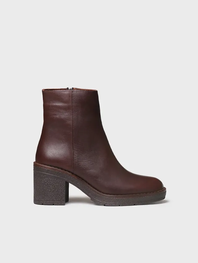 Toni Pons Prades-P bottines cuir femme zip talon