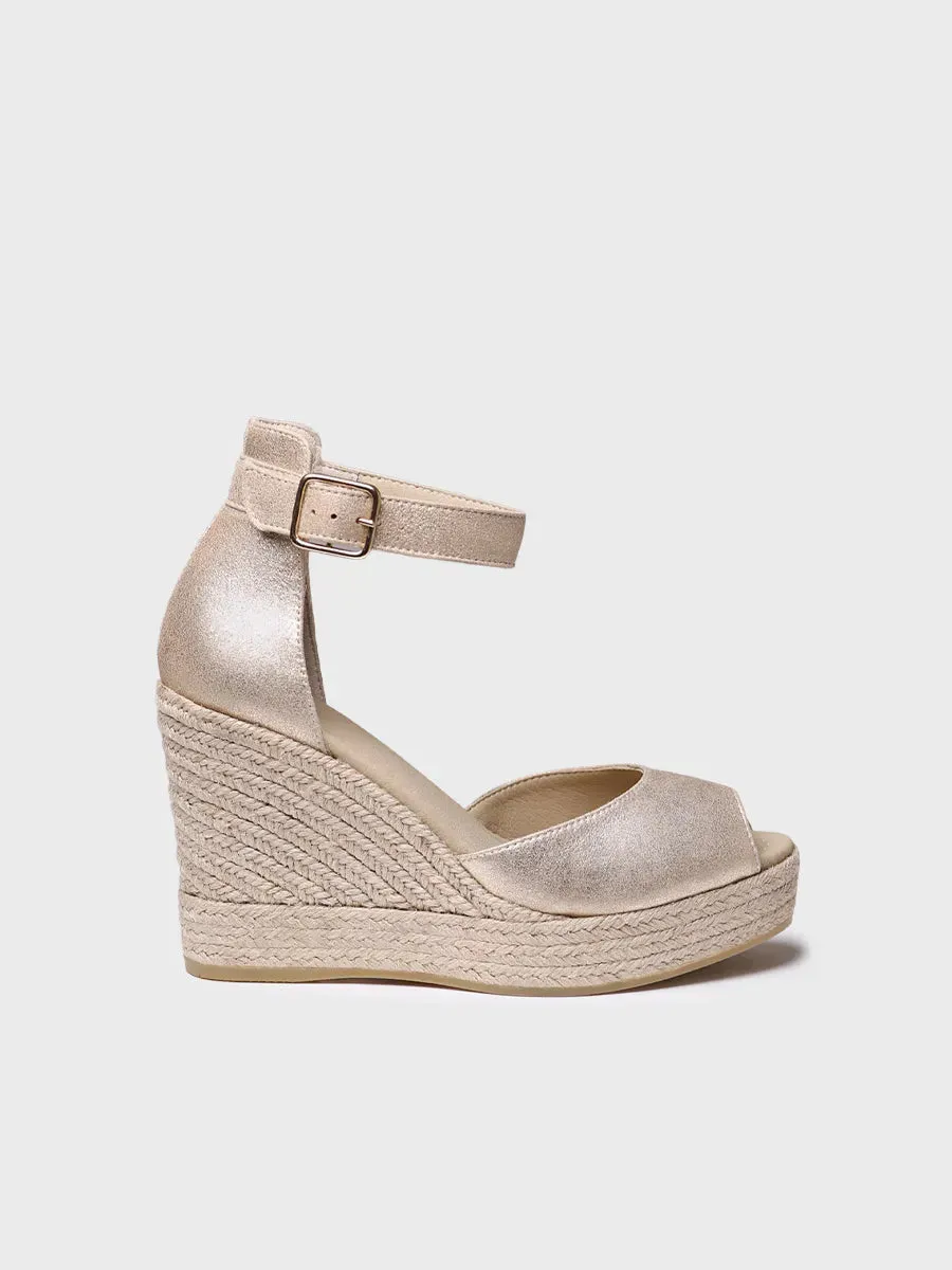 Toni Pons Otile espadrilles femme cuir champagne