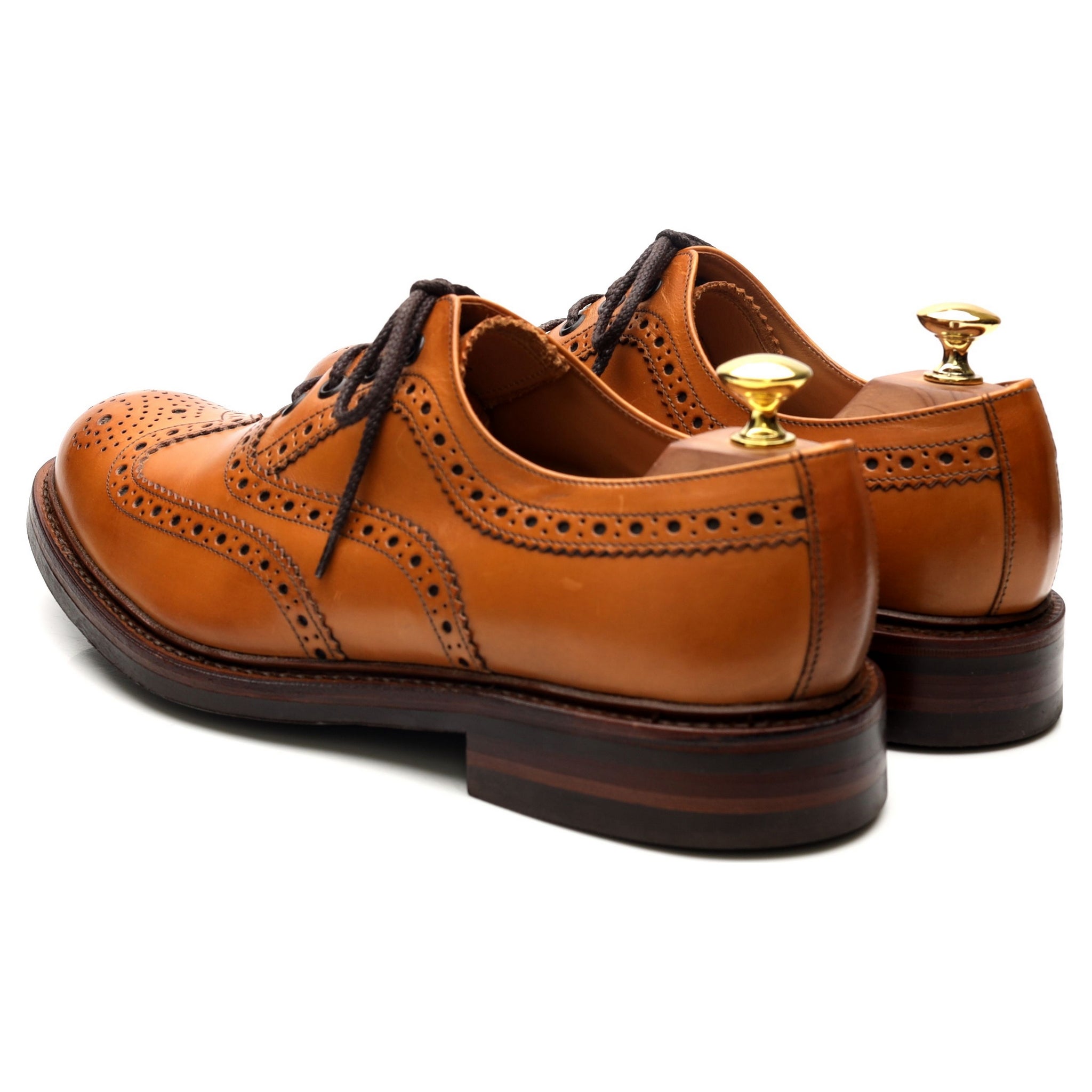 Loake 1880 Edward richelieu cuir marron UK 8.5