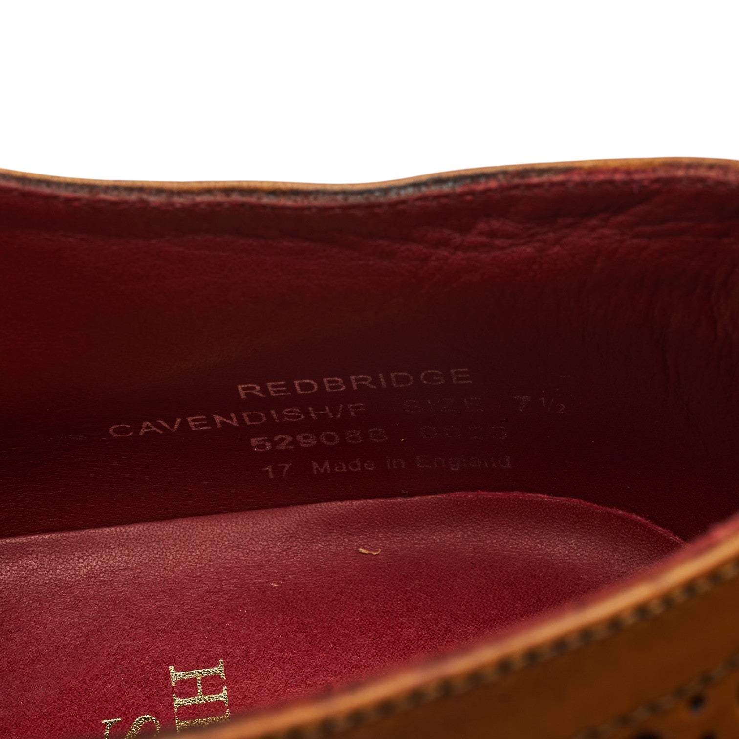 Herring Redbridge Oxford Brogue Cuir Tan 7.5