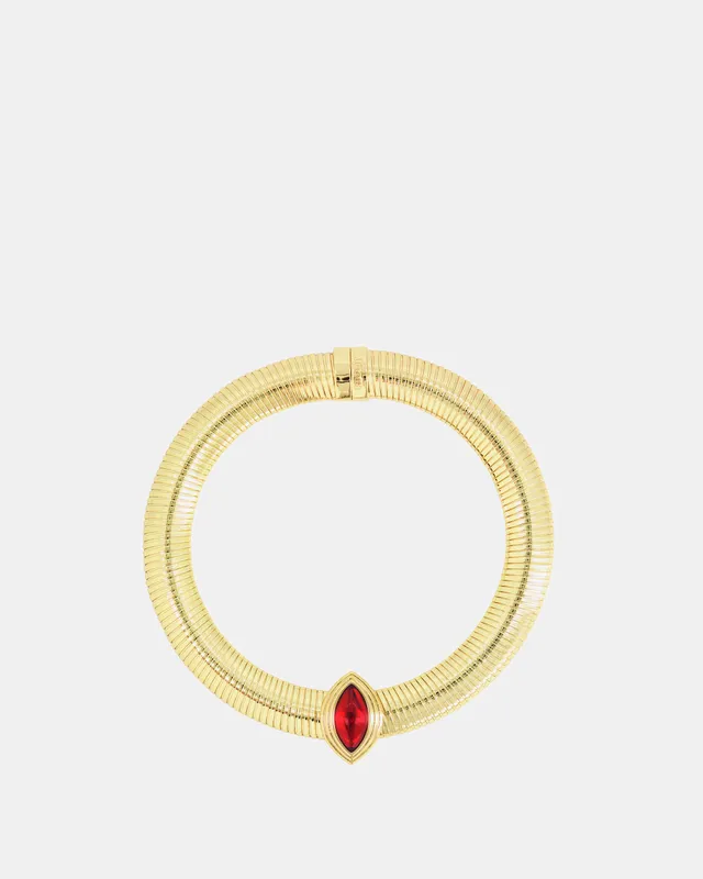 Nodaleto x Julietta Petal collier rouge ruby doré
